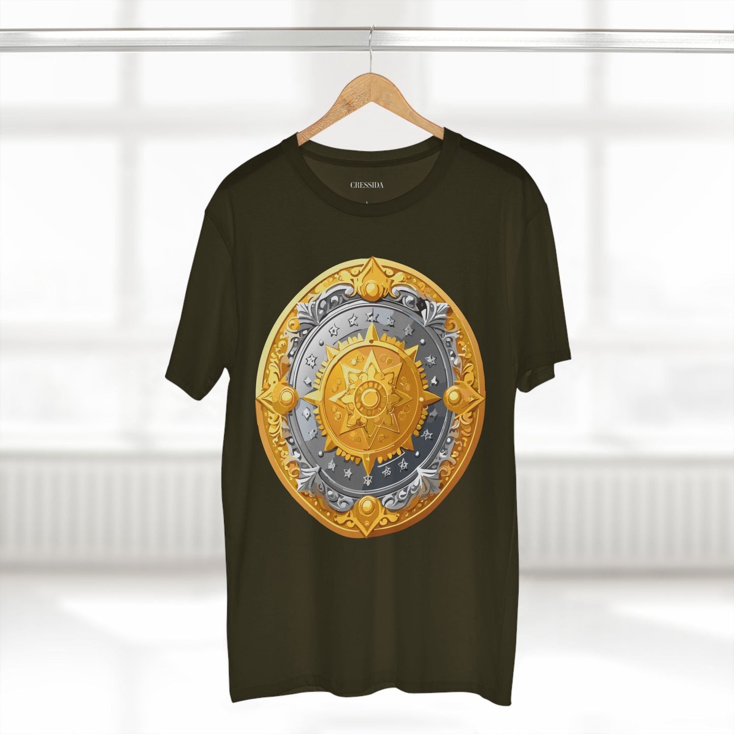 Antique Gold Coin Graphic Design T-Shirt Unisex 100 Cotton With Golden Print Artwork Tee 23