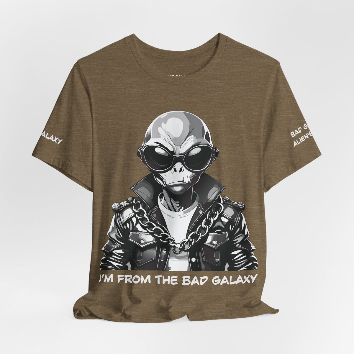 Alien Graphic Unisex Cotton Bella+Canvas Tee with Art Design b71