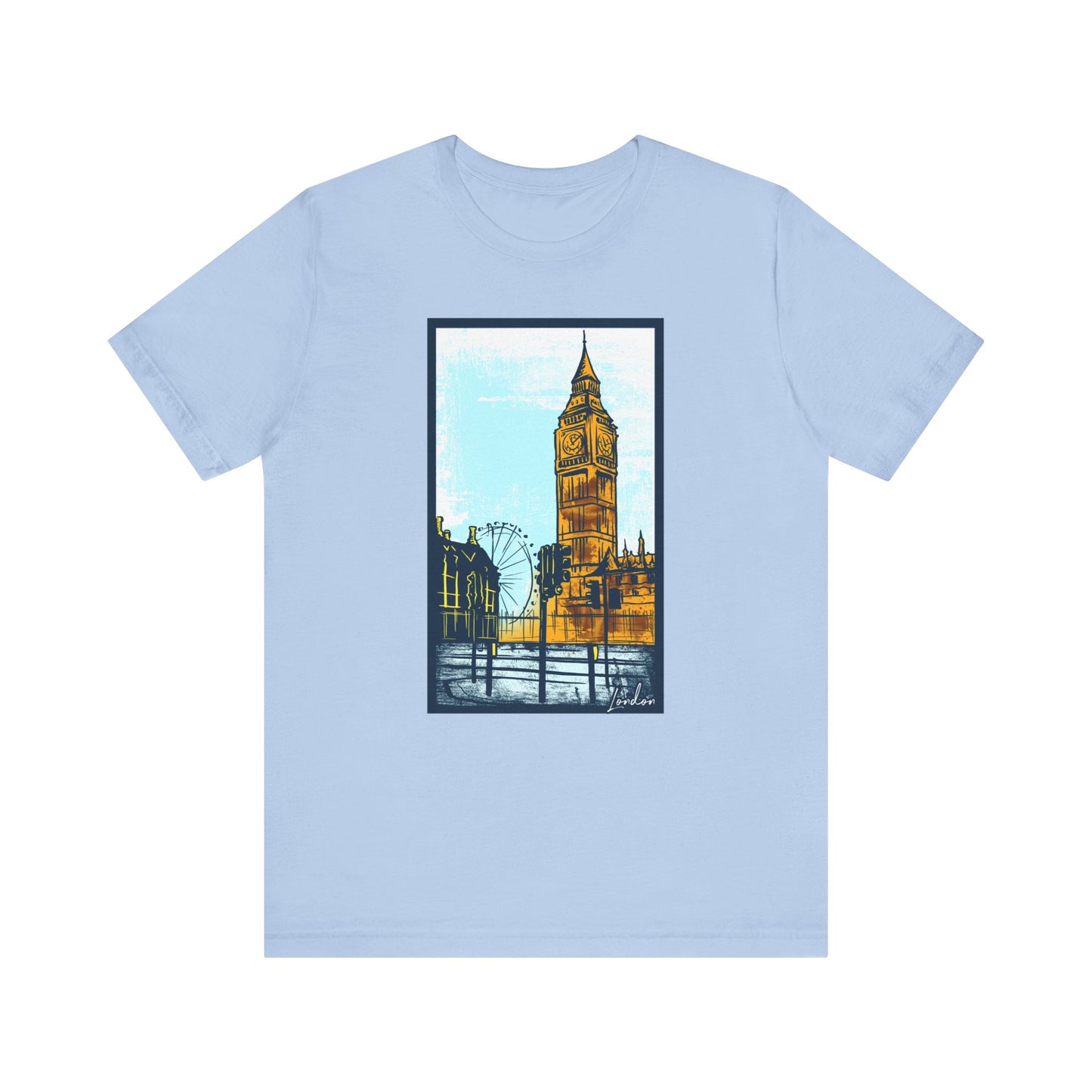 Retro Poster London Graphic Design Tee, London Shirt, Vintage Tees, Art Design T-Shirt, Graphic Tee, Retro Art Shirts