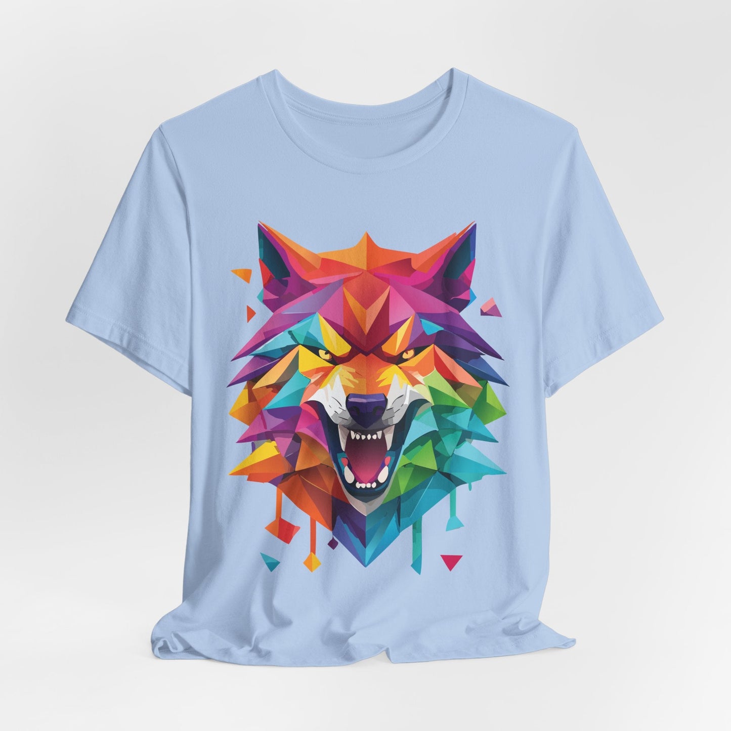 Unisex Animal Shirt With Art Design And Wild Animals Print Tee Short Sleeve Premium