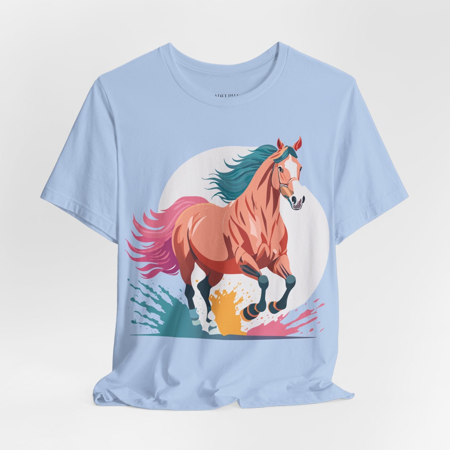Horse Graphic Unisex 100 Cotton Vintage Animal Art T-Shirt 19