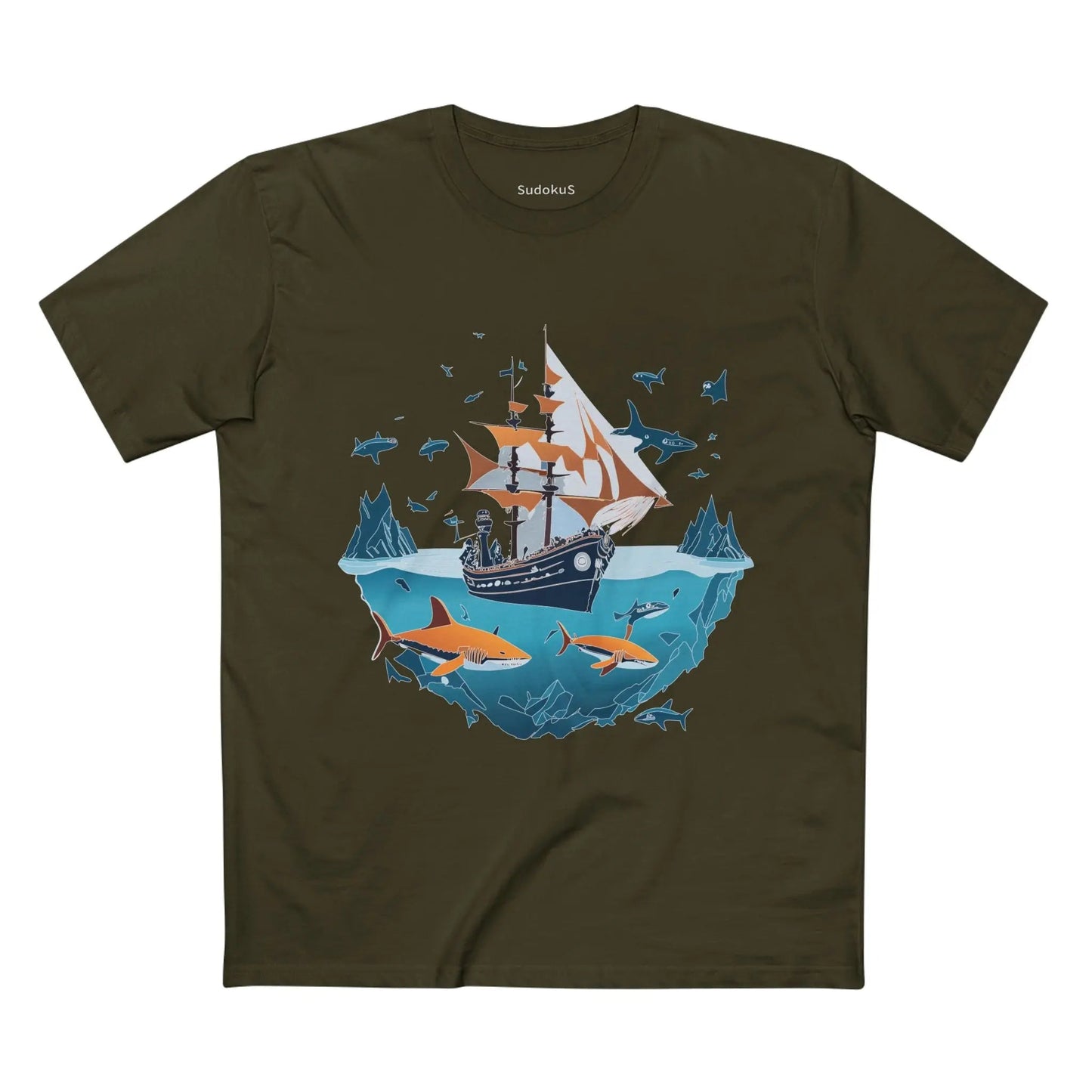 Ocean Coast Graphic Unisex 100 Cotton Staple Tee 31