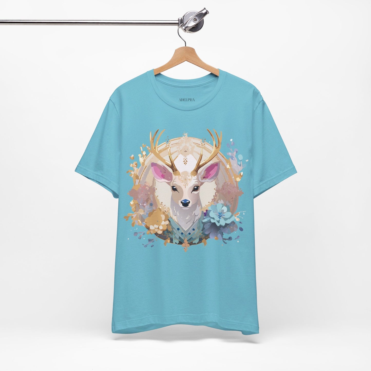 Medallion Graphic Unisex 100 Cotton Vintage Animal Medal Artwork Tee 68