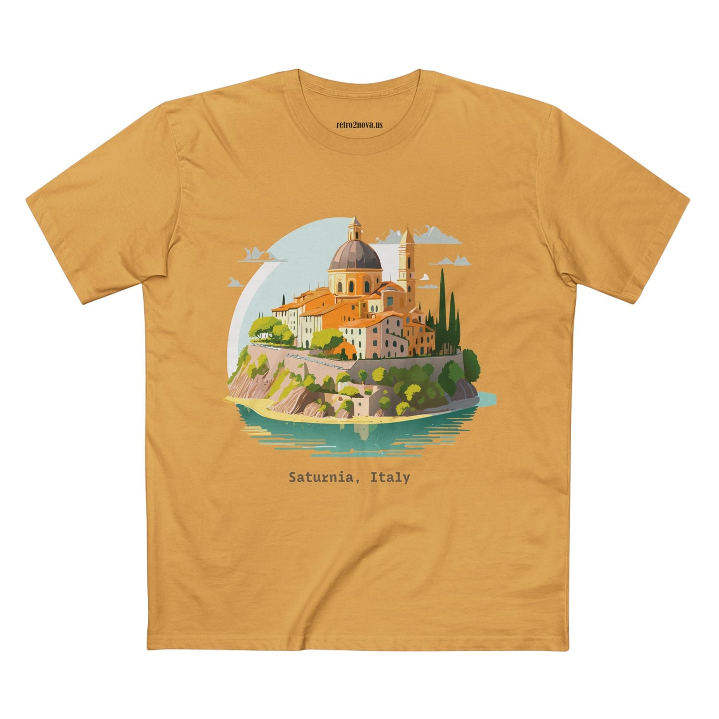 Italy Travel Shirt Unisex Cotton Tee With Original Art Design Retro2Nova Edition