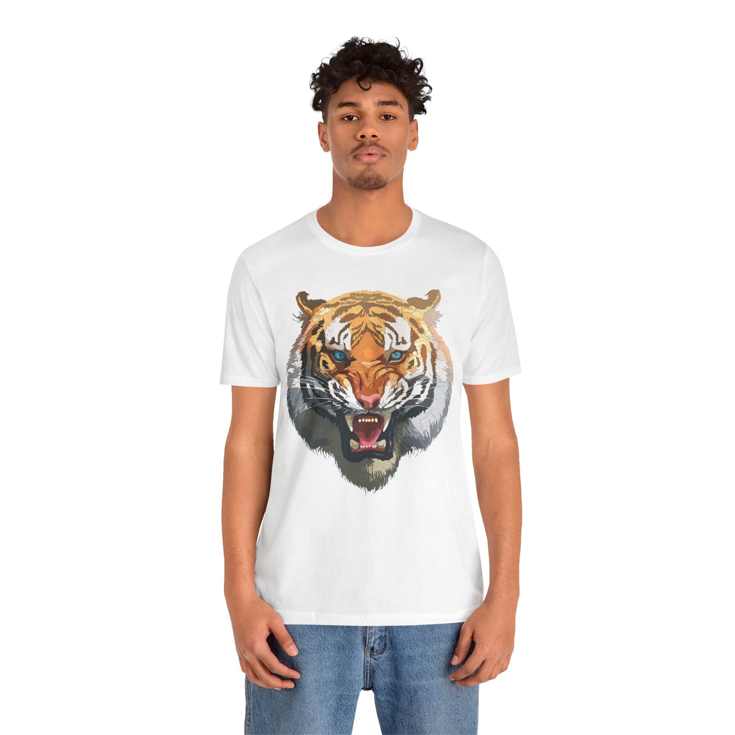 Tiger Shirt, Animal Shirt, T-Shirt with Tiger, Art Design Tee, Wild Animals Tees, Safari T-Shirt, Graphic Design Tee 15