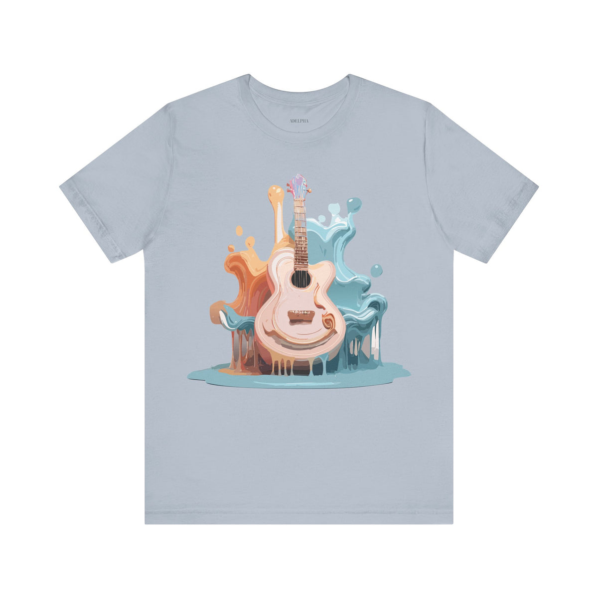 Music Graphic Unisex Cotton Bella+Canvas Tee with Art Design m155