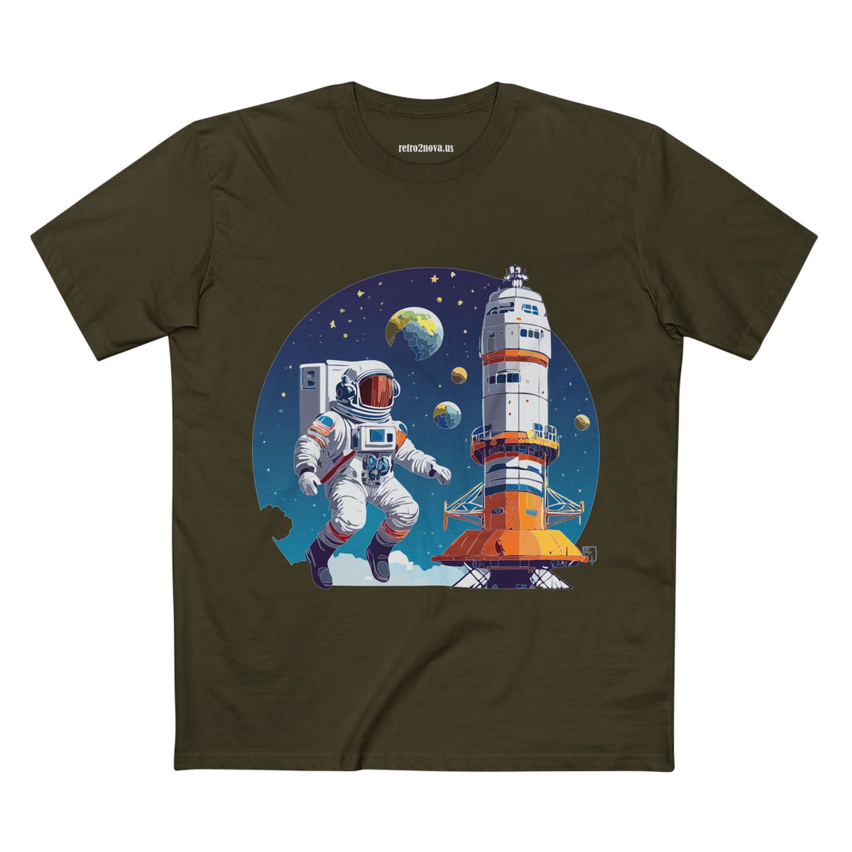 Cosmos Astronaut Graphic Tee Staple Unisex 100 Cotton Tee Shirt - CS-36