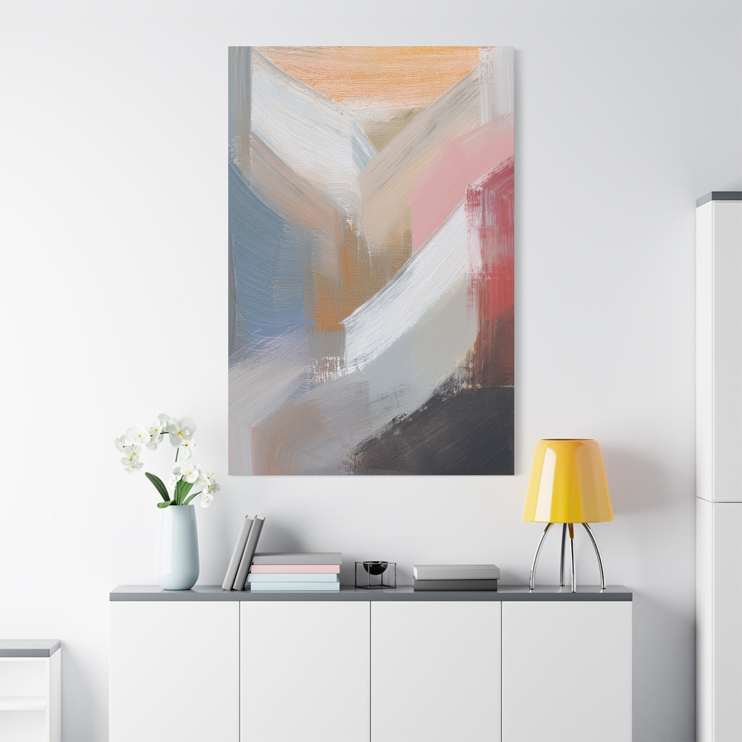 Abstract Pastel Painting Print Canvas 20x24,20x30,24x30 24x32,24x36,30x40 32x48,36x48,40x60 Pine-Wood Inner Frame ABS-88