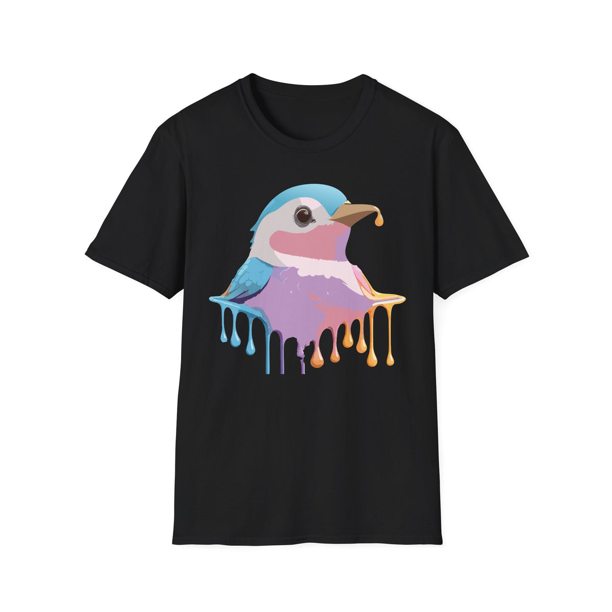 Colorful Dripping Kookaburra T-Shirt | Watercolor Bird Illustration