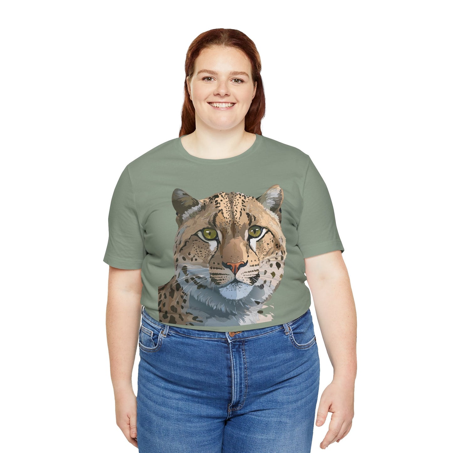 Unisex Animal Shirt With Animals Art Design Tee Short Sleeve Wildlife Print Tee Shirt