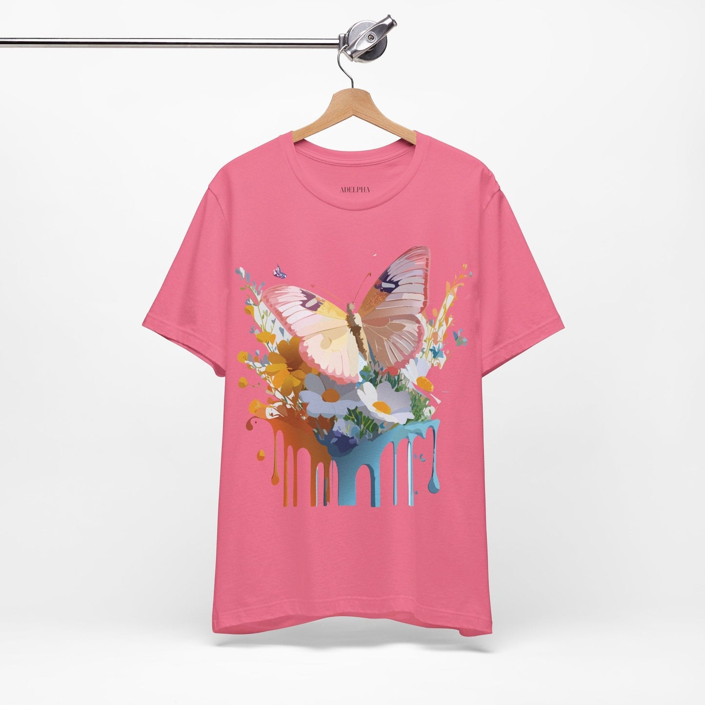Butterfly Graphic Tee Unisex Short Sleeve Art Design By Adelpha