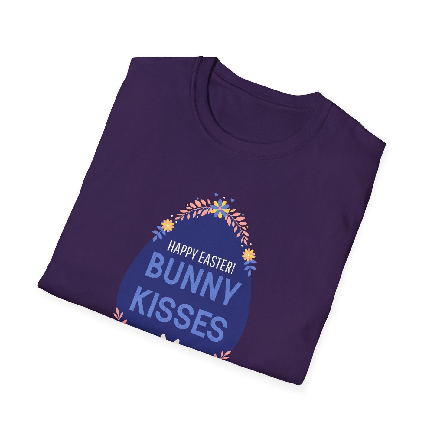 Easter Bunny Kisses T Shirt Unisex Gildan Softstyle Tee With Easter Signature Prints Design