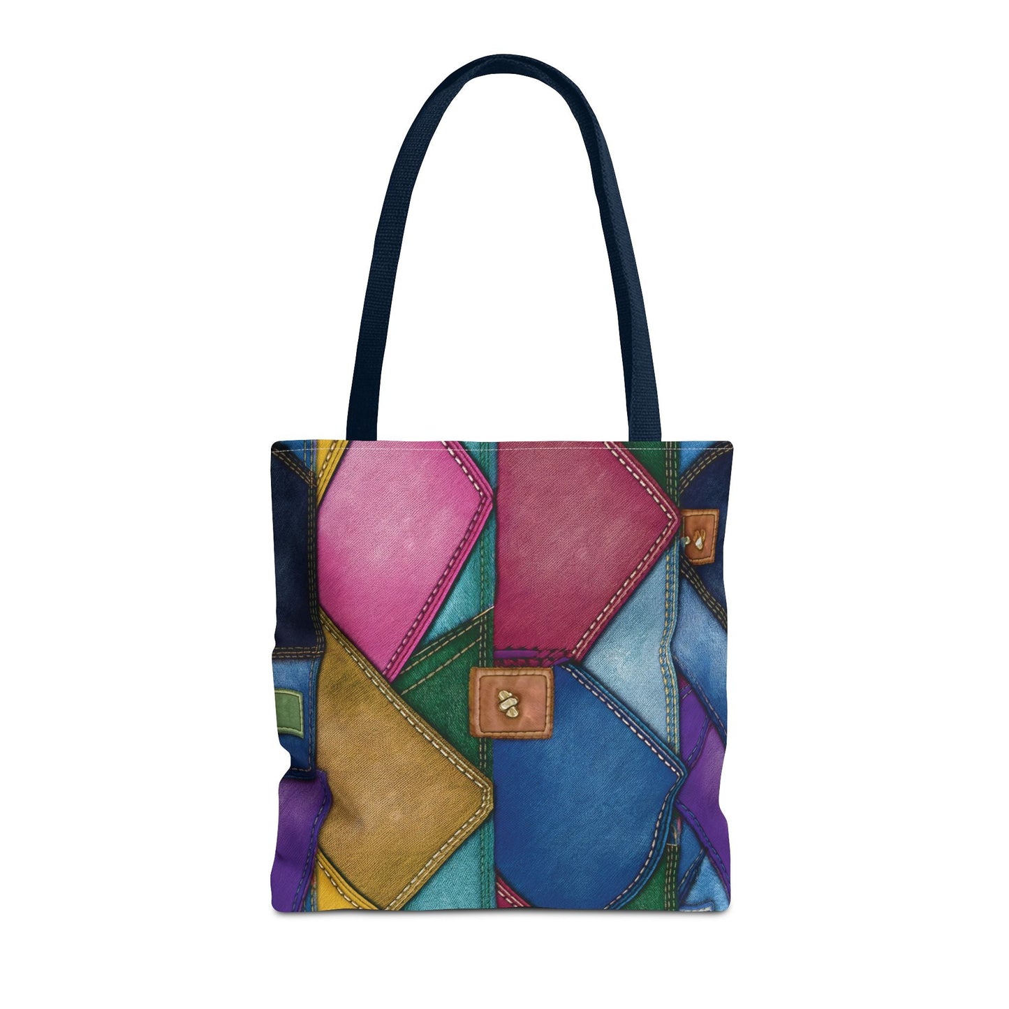 Denim Canvas Bag, Tote Bag Denim Printify