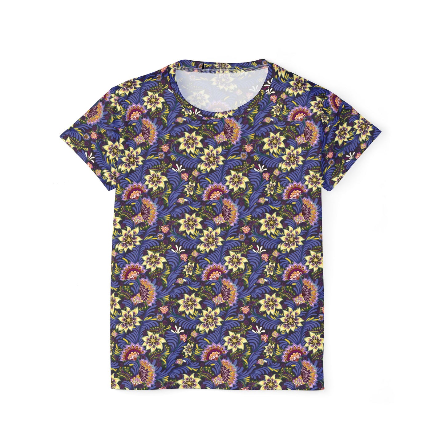 Women Poly T-Shirt with Floral Print