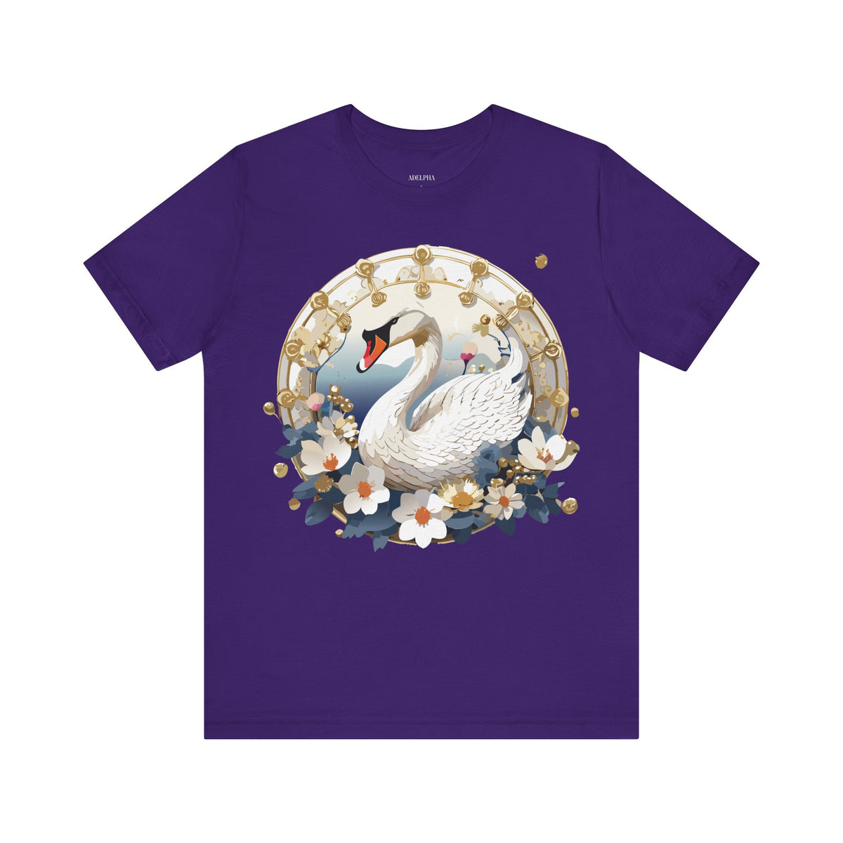Medallion Graphic Unisex Cotton Bella+Canvas Tee with Art Design d87