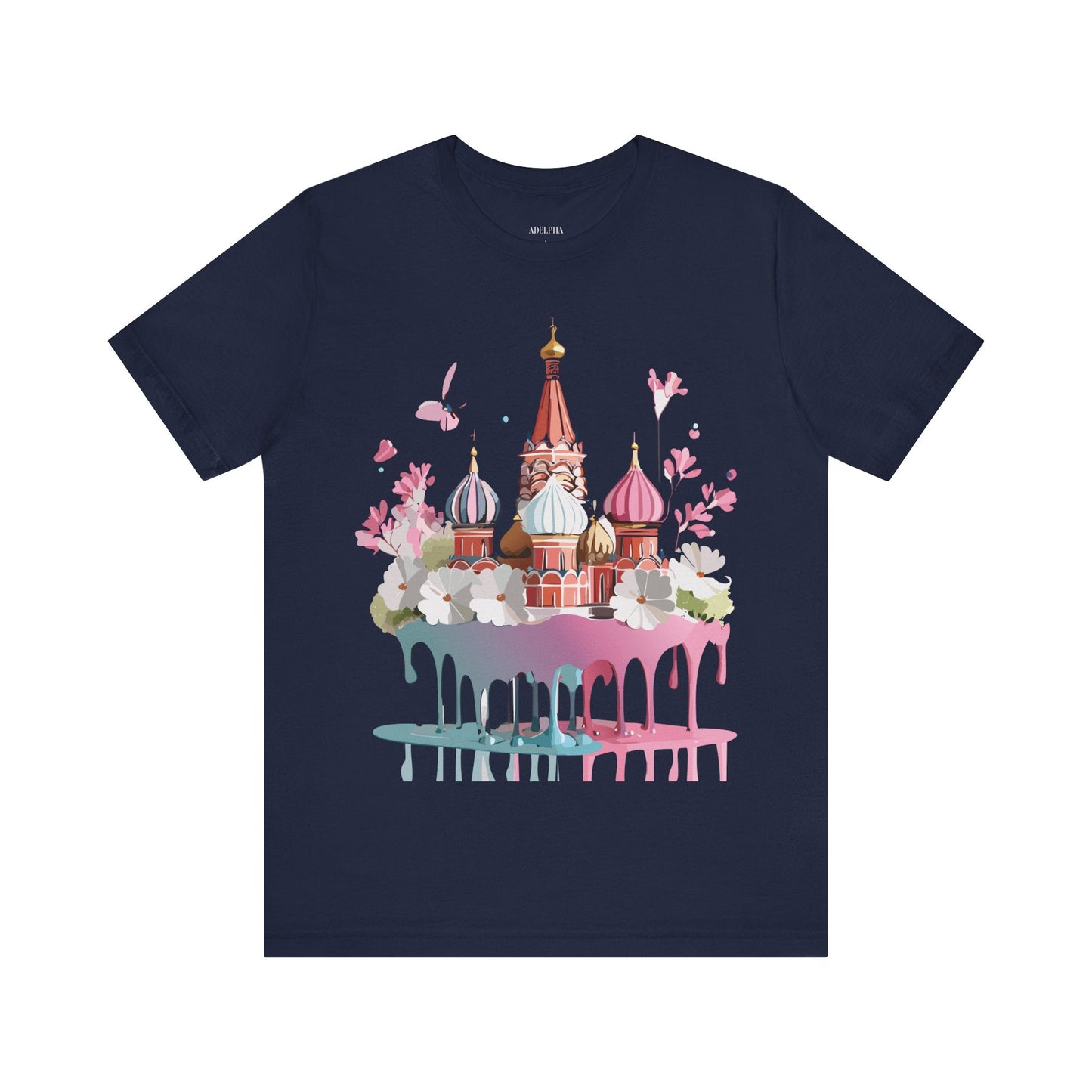 Unisex Moscow Tourist Shirt Graphic Tee By Adelpha Vintage Inspired Art For Everyday Wear
