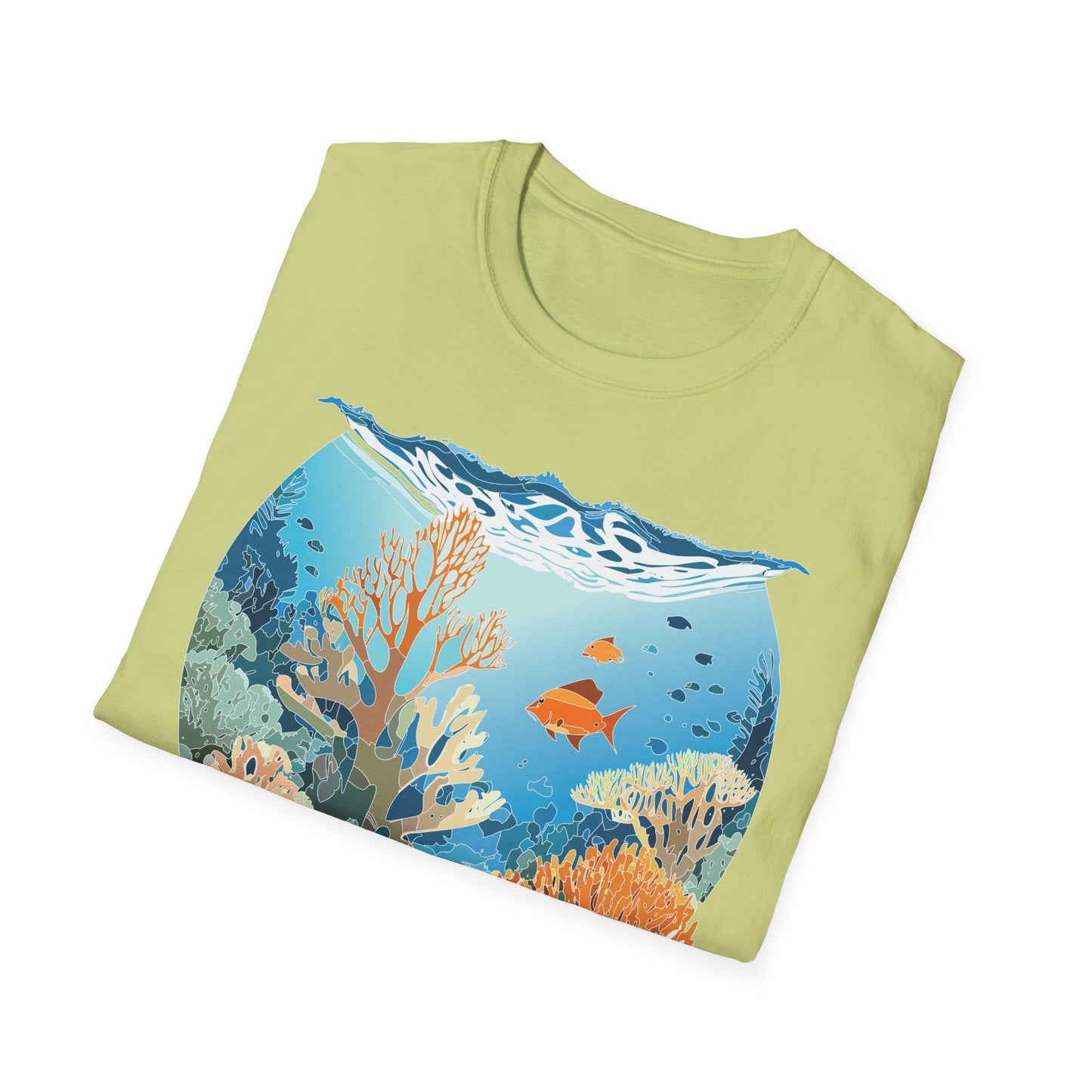 Ocean Tee Shirt Unisex Gildan Softstyle Cotton Tee Shirt 64000 Lightweight Breathable Comfort