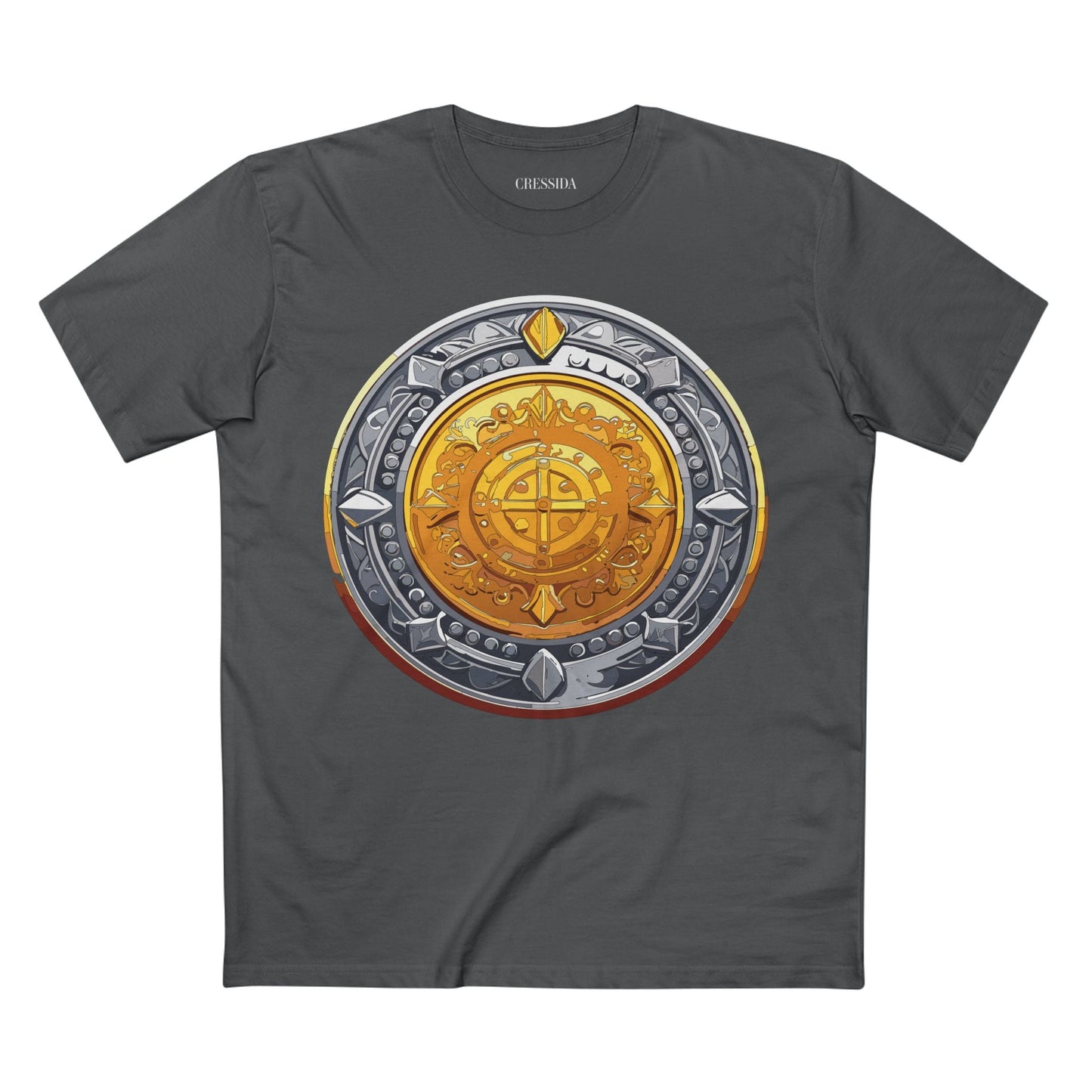 Antique Gold Coin Graphic Design T-Shirt Unisex 100 Cotton With Golden Print Artwork Tee 4