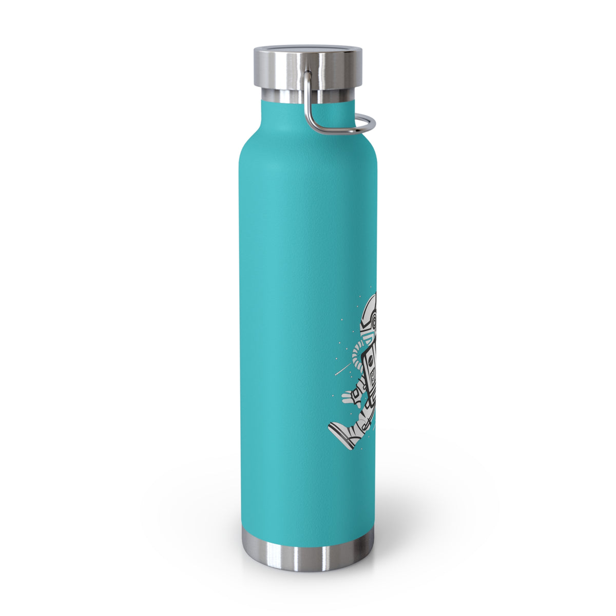 22oz Copper Insulated Water Bottle with Cartoon Design - CV54
