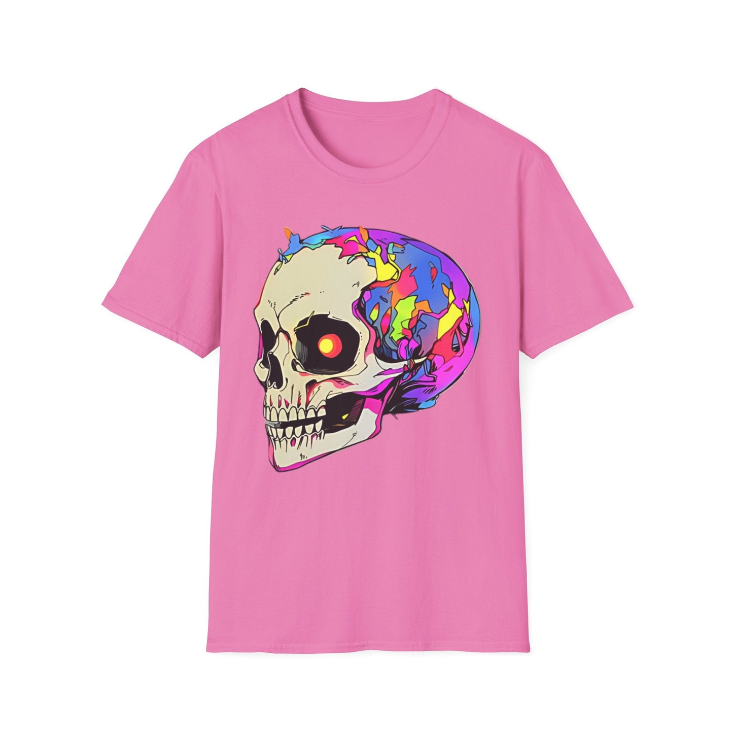 Skull Tee Shirt Unisex Skeleton Shirt Gildan Softstyle 64000 Short Sleeve Graphic Design