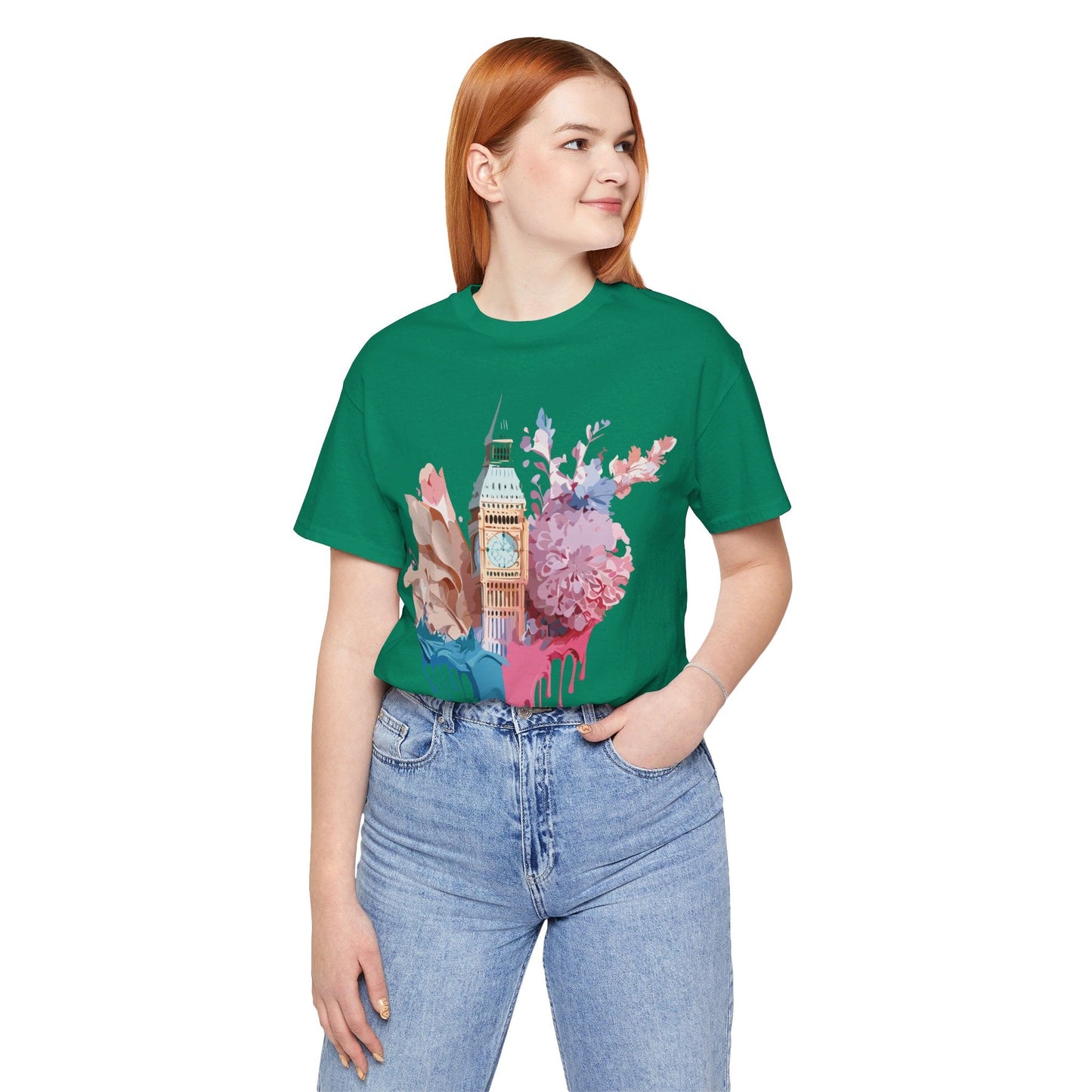 Adelpha Unisex London Tour Graphic Tee With Vintage Inspired Artwork Short Sleeve