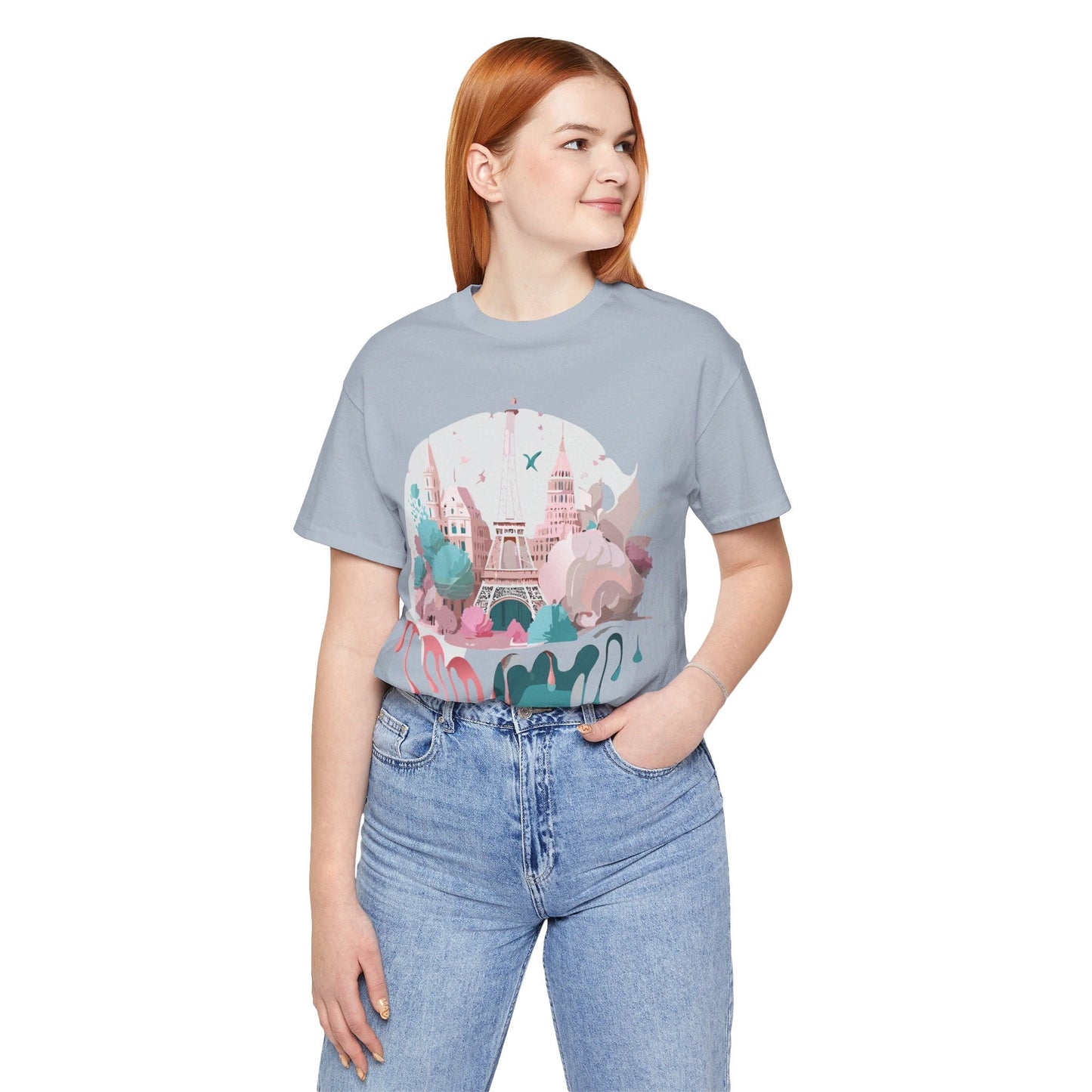 Paris Graphic Tee Unisex Premium Adelpha Art Design Vintage Inspired Short Sleeve Shirt