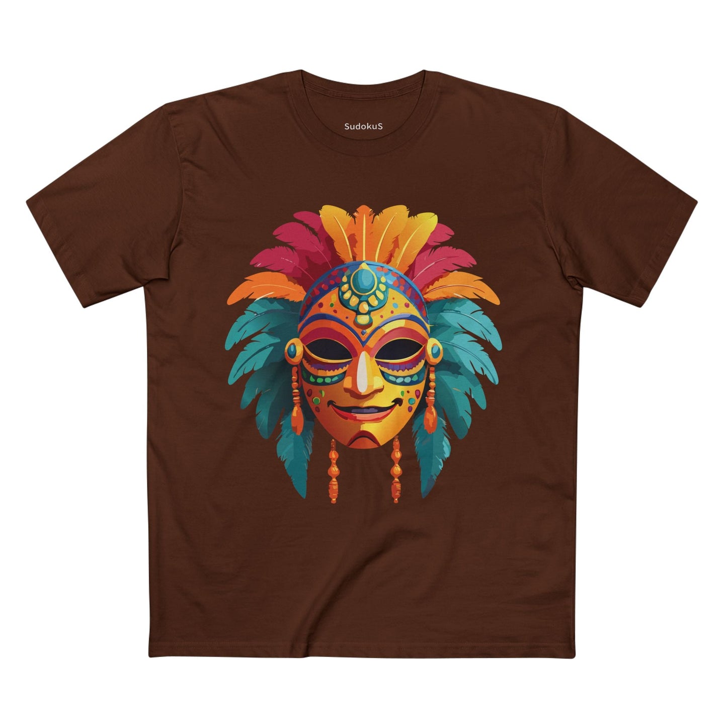 Mask Graphic Unisex 100 Cotton Staple Tee 5