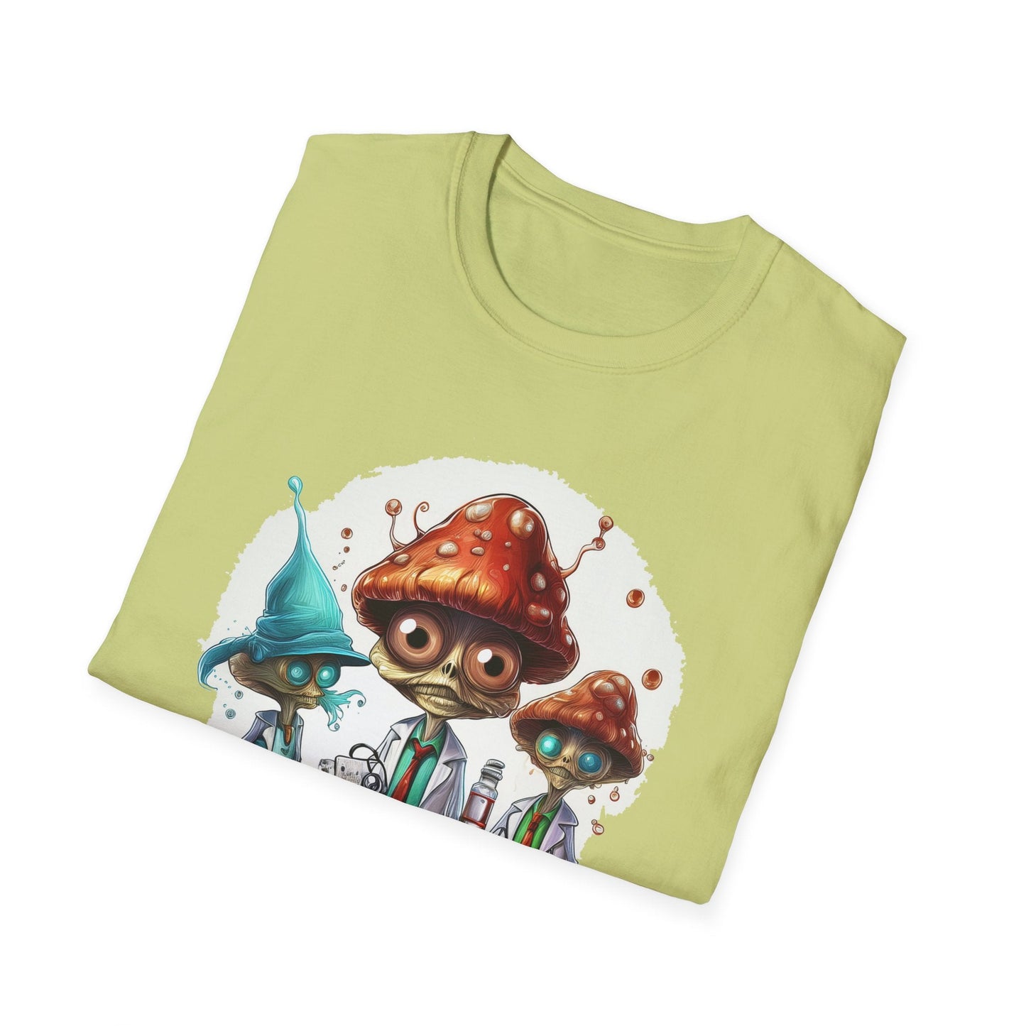 Mashroom Tee Shirt Unisex Funny Mashroom Design Cotton Tee Gildan Softstyle 64000
