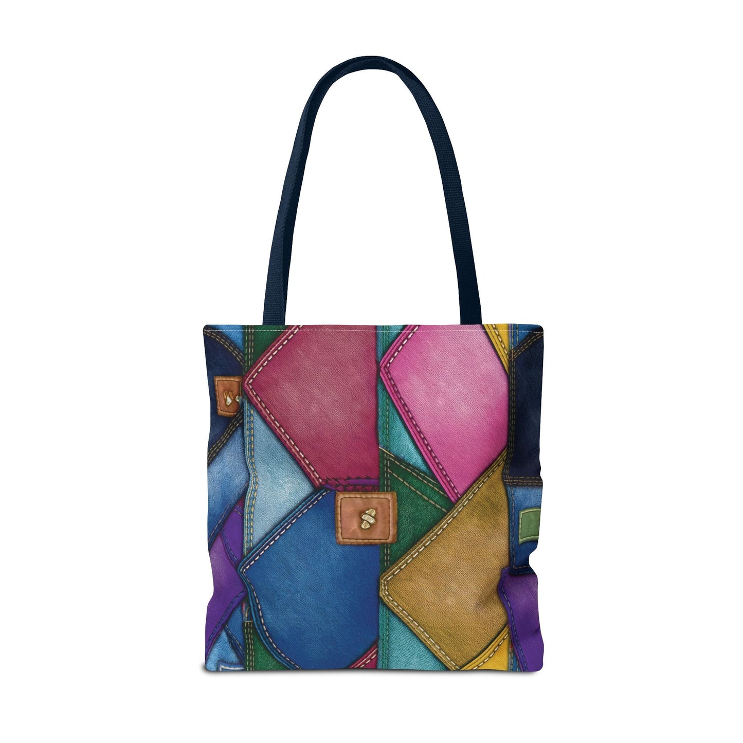 Denim Canvas Bag, Tote Bag Denim Printify