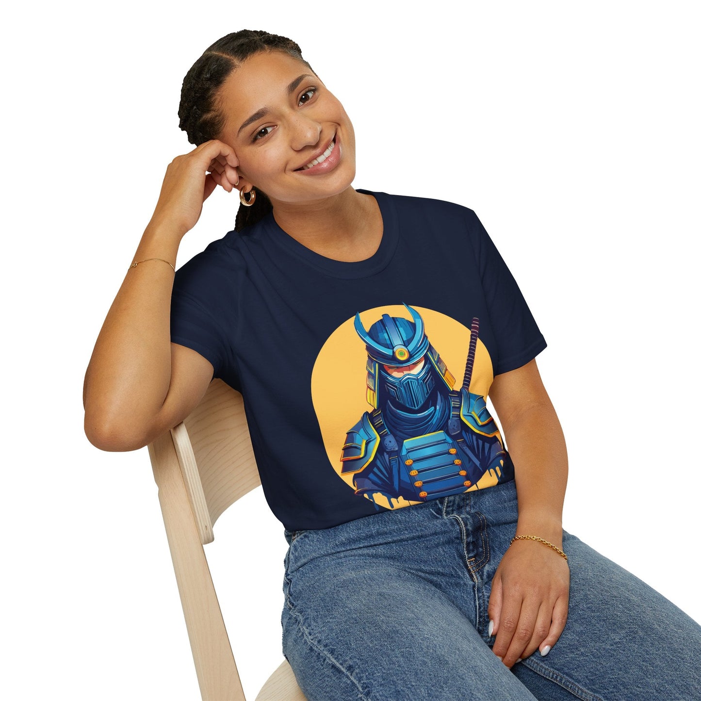 Samurai Shirt Unisex Softstyle T Shirt 100 Percent Ring Spun Cotton Tee For Everyday Comfort