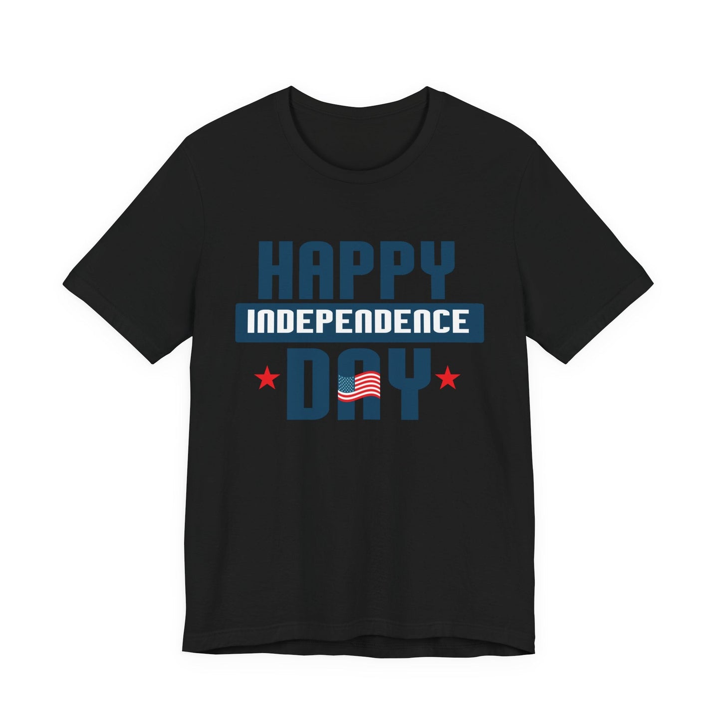 Happy Independence Day Graphic Unisex Cotton T-Shirt 017