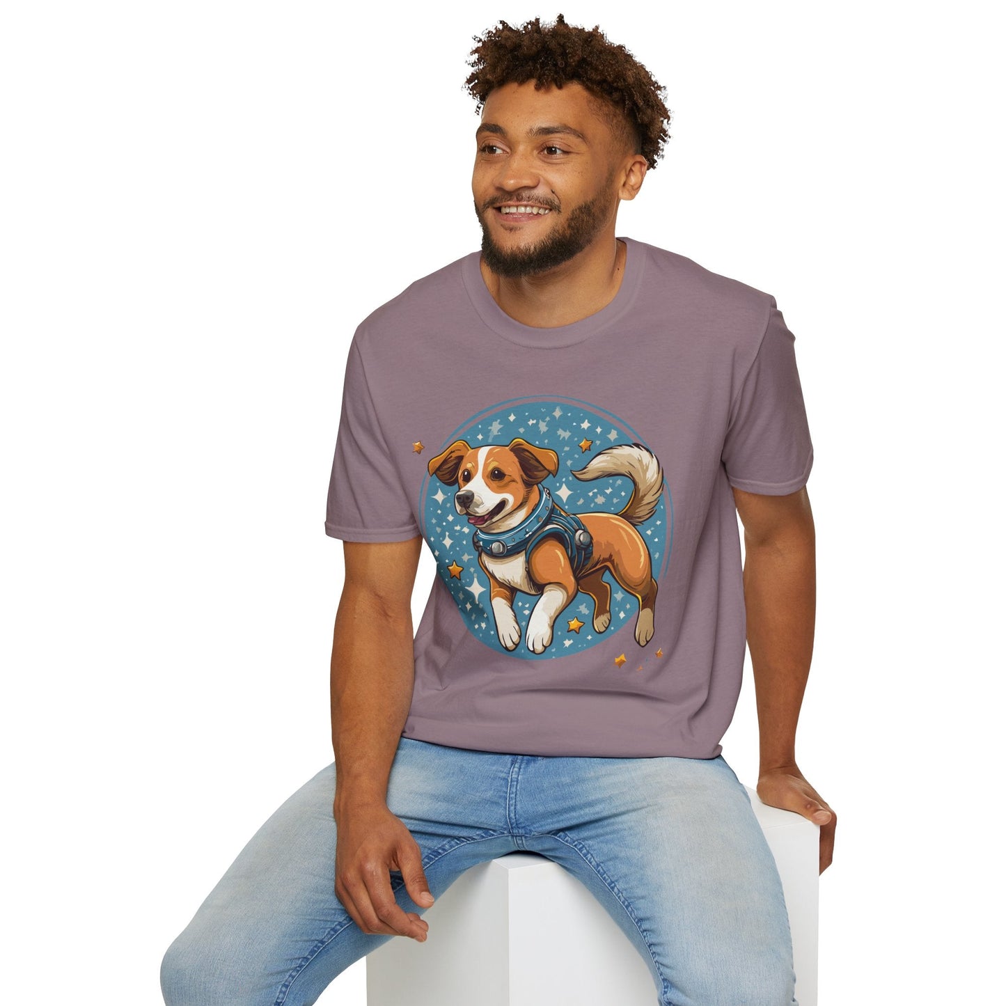 Unisex Dog And Animal Print Shirt Gildan Softstyle 64000 Tee