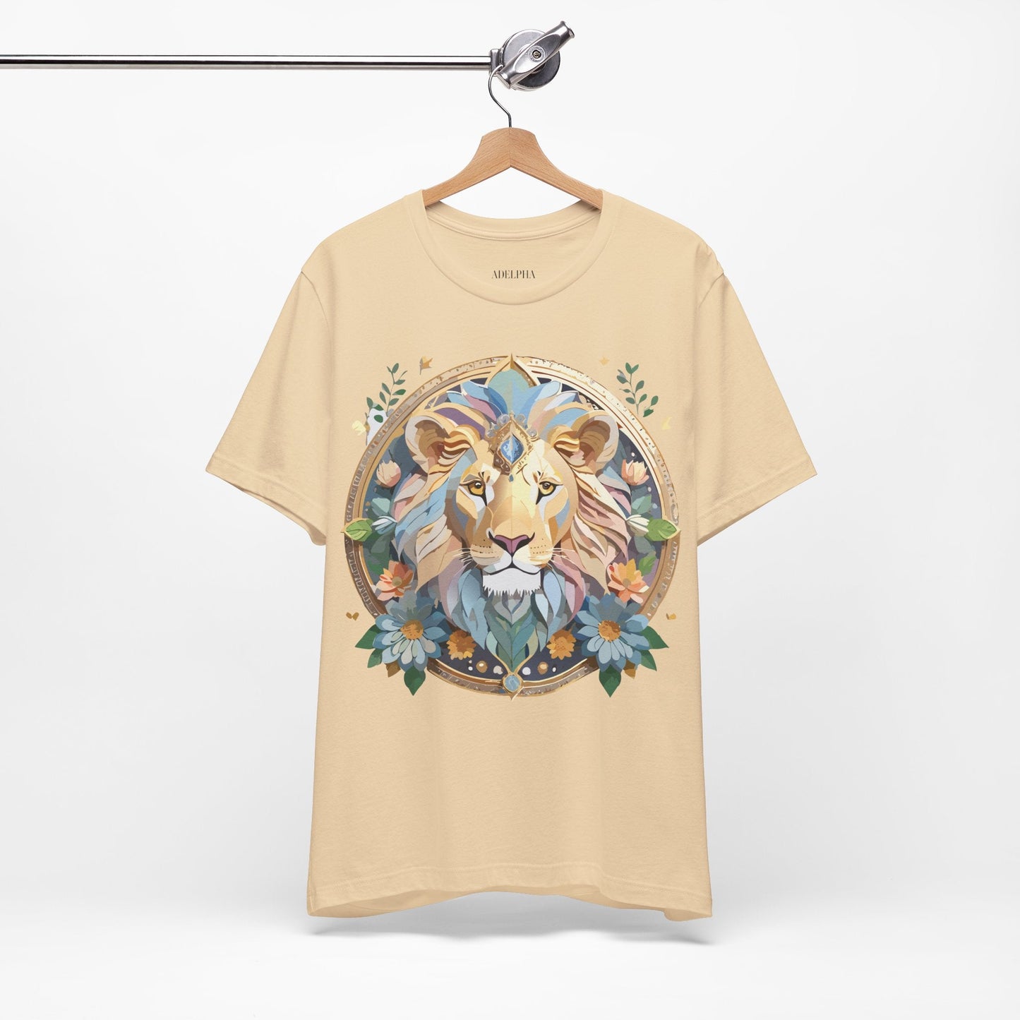 Medallion Graphic Unisex 100 Cotton Vintage Animal Medal Artwork Tee 3
