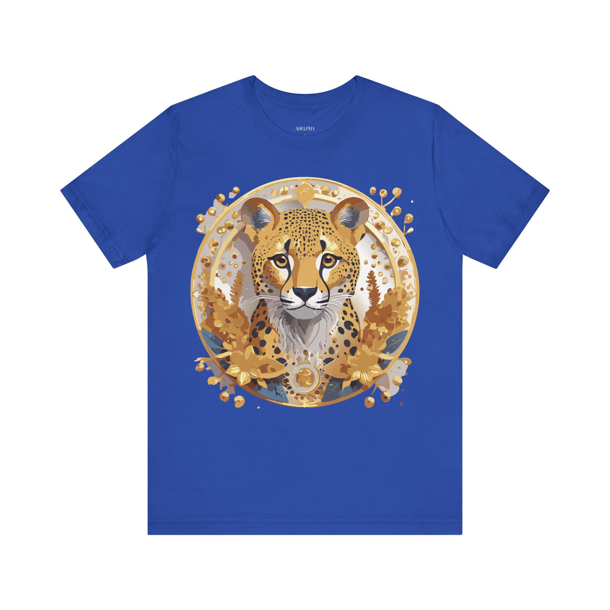 Medallion Graphic Unisex Cotton Bella+Canvas Tee with Floral Art Design m76
