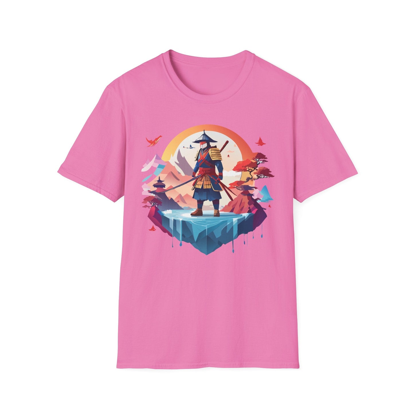 Samurai Shirt Unisex Softstyle Tee 100 Percent Ring Spun Cotton Short Sleeve T Shirt Comfort Fit