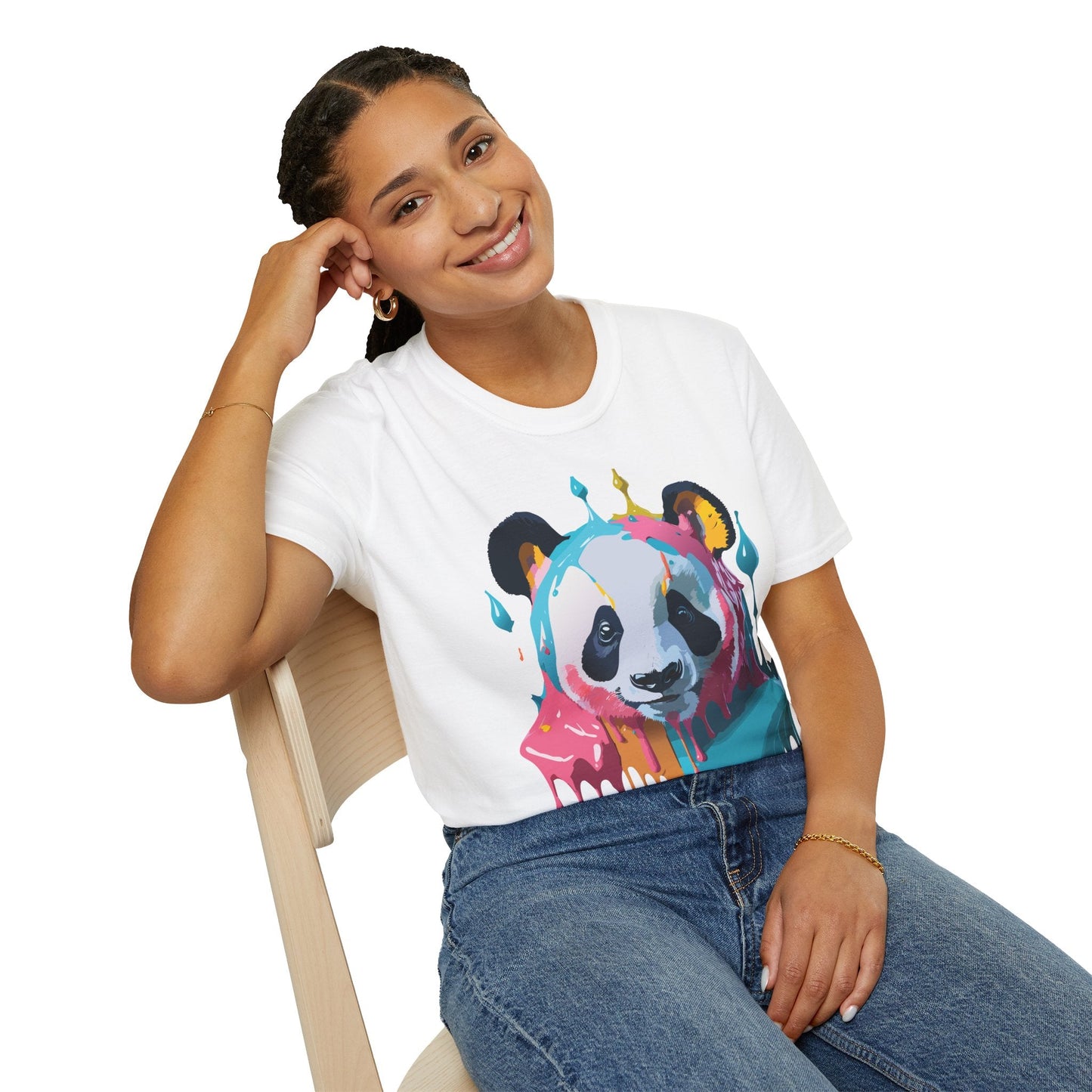 Panda Shirt Unisex T Shirt Panda Lover Gift Gildan Softstyle Tee 100 Percent Cotton