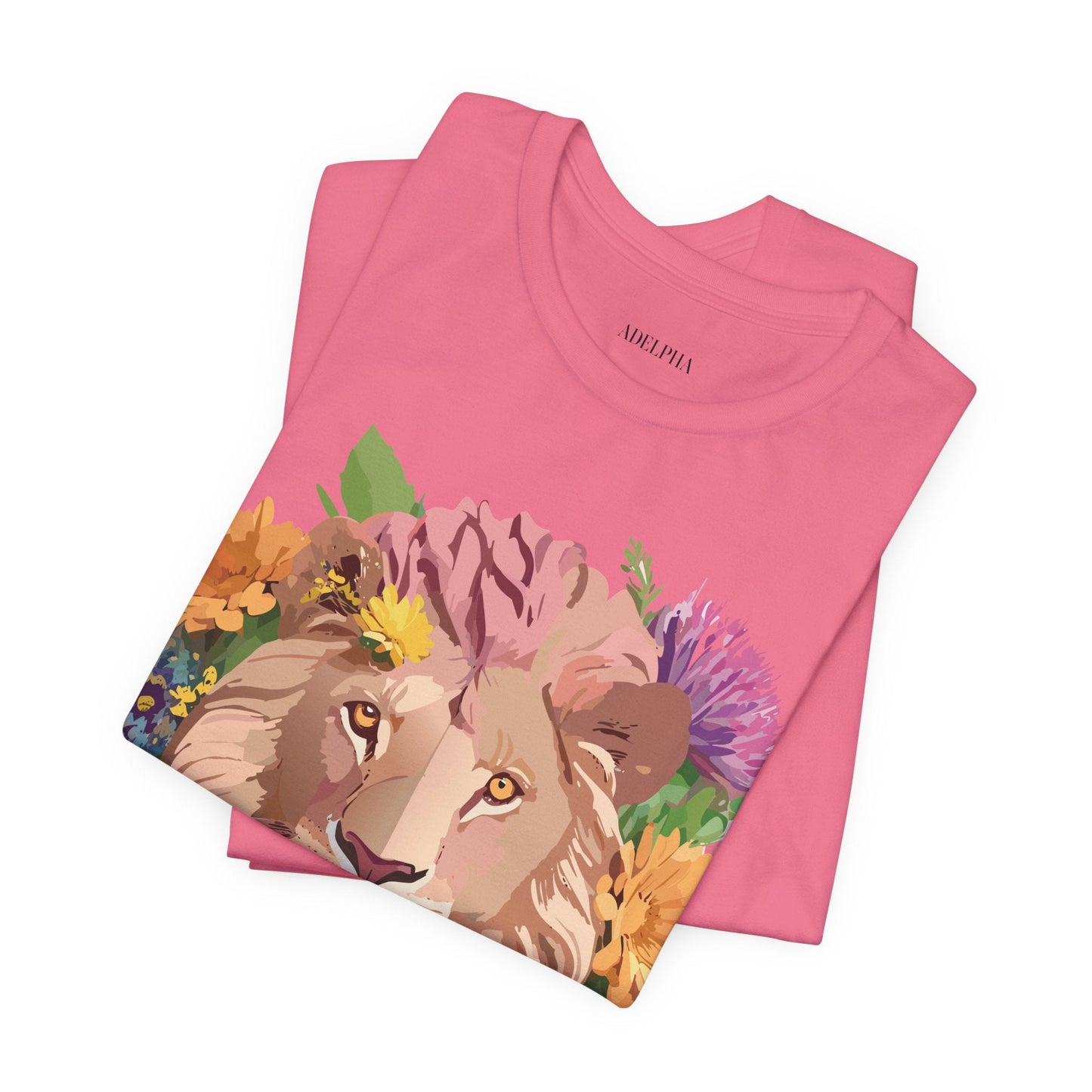 Lion Graphic Tee Unisex Jersey Short Sleeve Art Design Premium Vintage Inspired By Adelpha