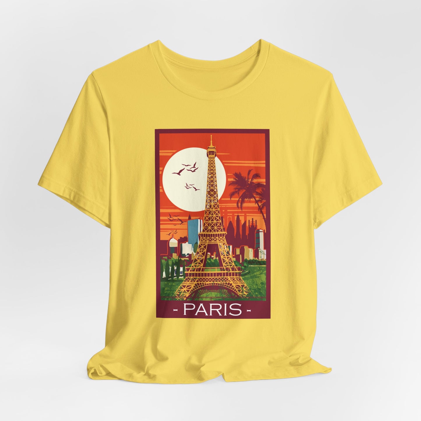 Retro Poster Paris Graphic Design Tee, Paris Shirt, Vintage Tees, Art Design T-Shirt, Graphic Tee, Retro Art Shirts