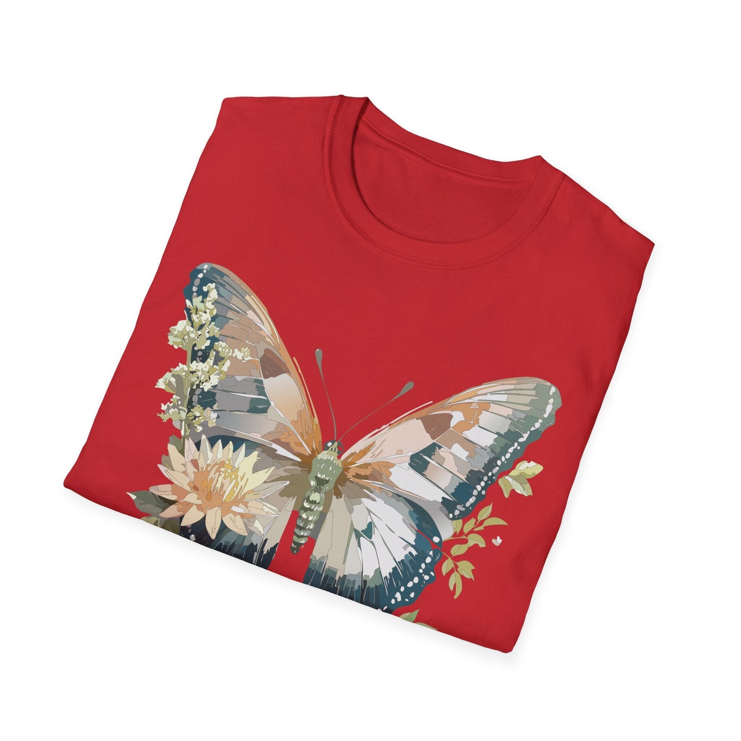 Unisex Butterfly Shirt Monarch Butterfly Tee Softstyle Gildan 64000 100 Cotton Breathable