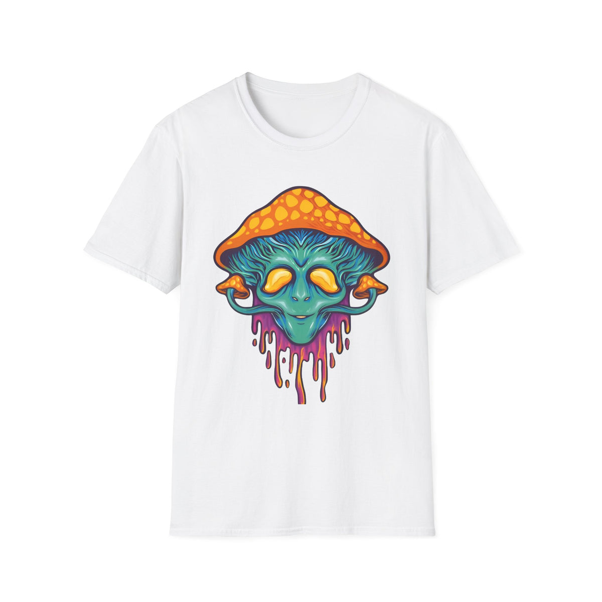 Funny Mashroom Cartoon  Graphic Tee Gildan Unisex 100 Cotton Tee Shirt c11