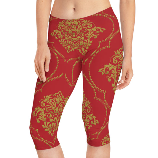 Capri-Leggings mit traditionellen Prints