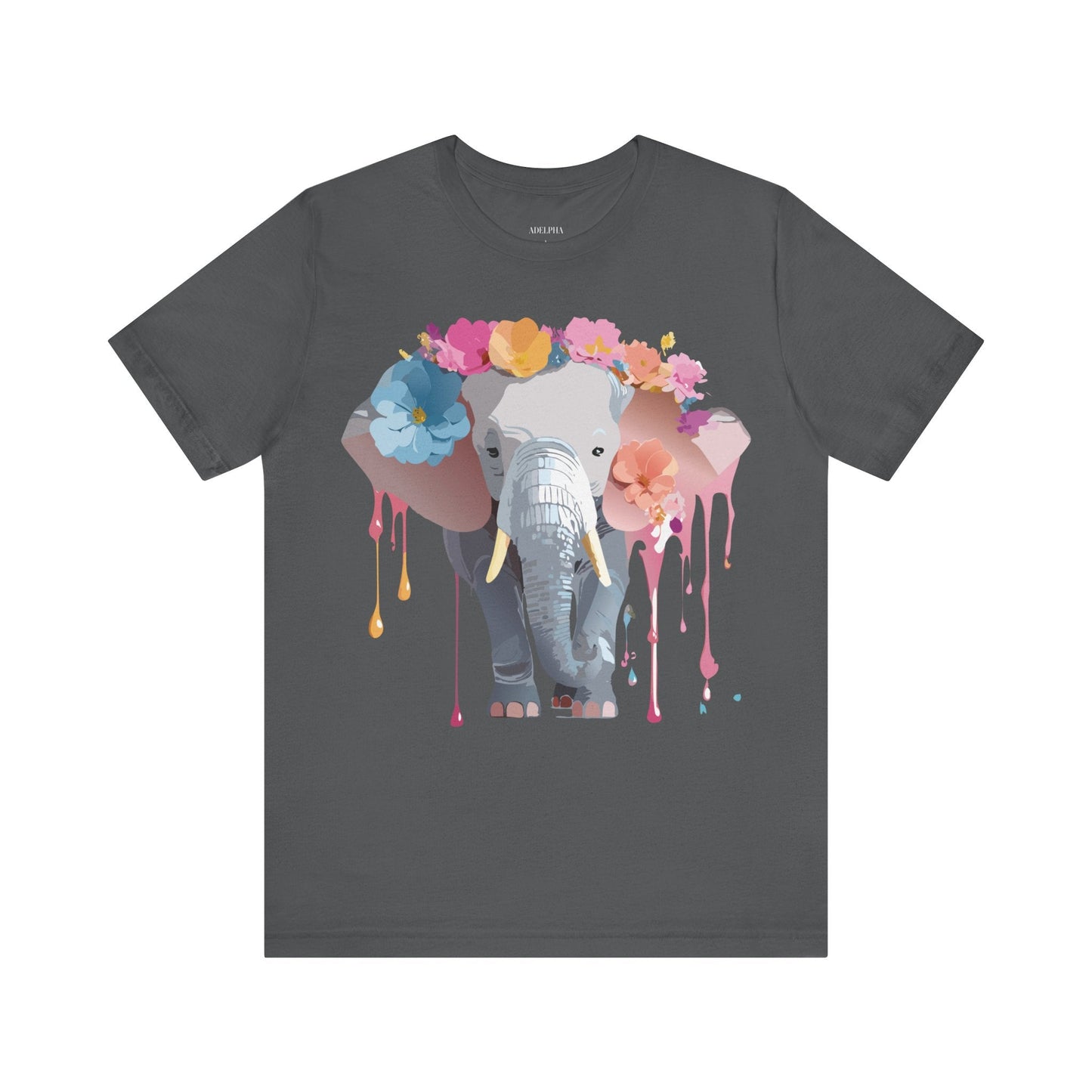 Vintage Inspired Adelpha Elephant Graphic T Shirt Unisex Short Sleeve Premium Artwork
