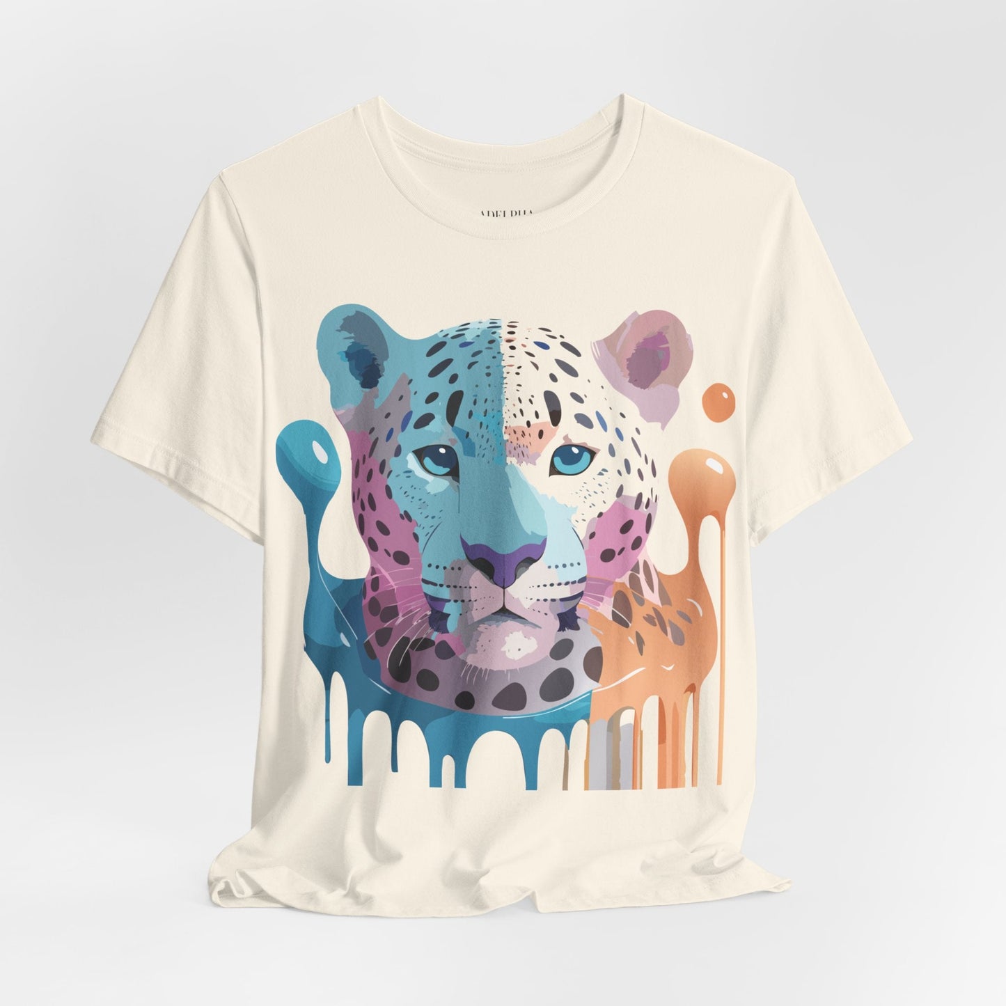 Adelpha Graphic Tee Cheetah Print Unisex Jersey Short Sleeve Shirt Vintage Art
