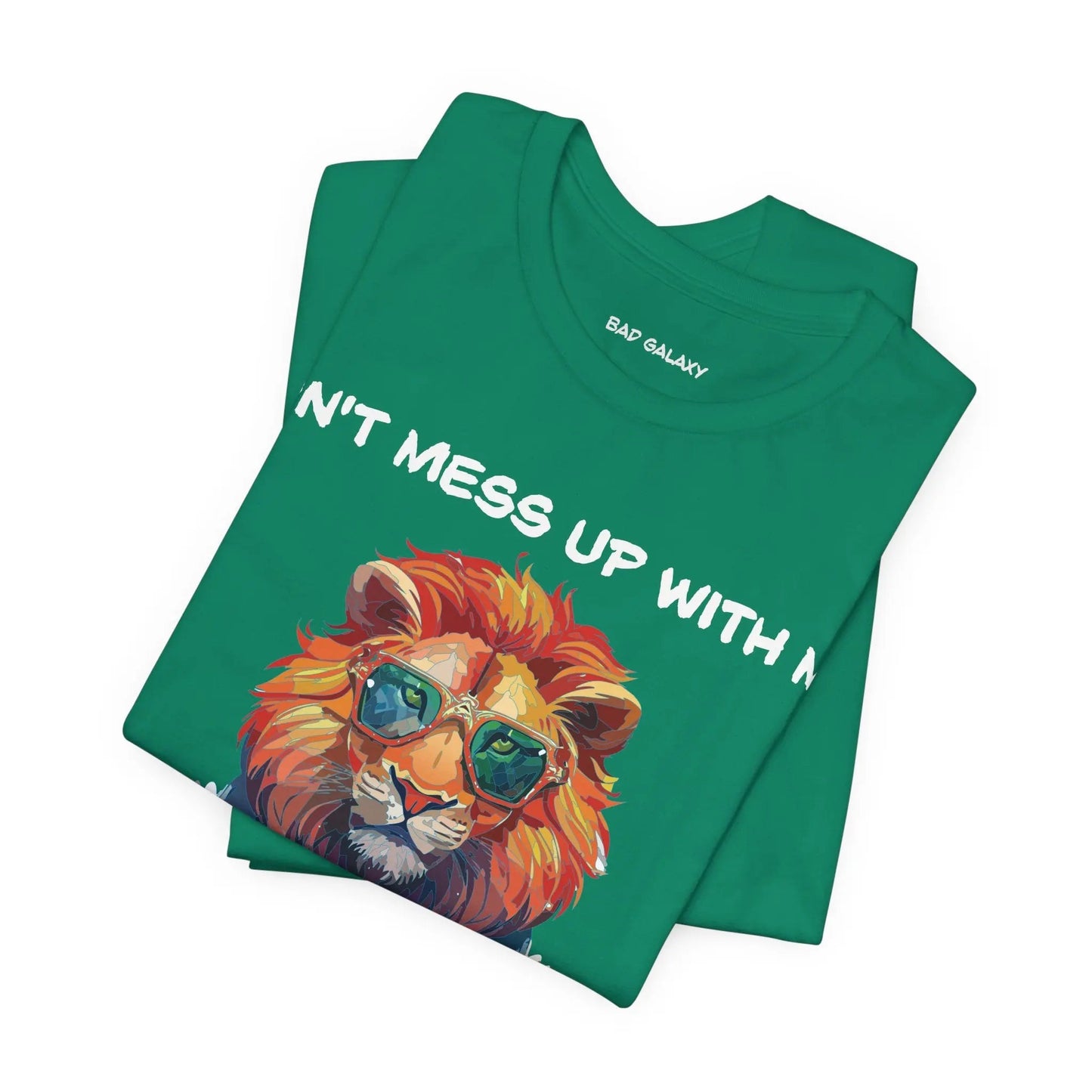 Bad Galaxy Animal T Shirt Made To Order 100 Percent Cotton Tee With Eco Friendly Inks Designed In US