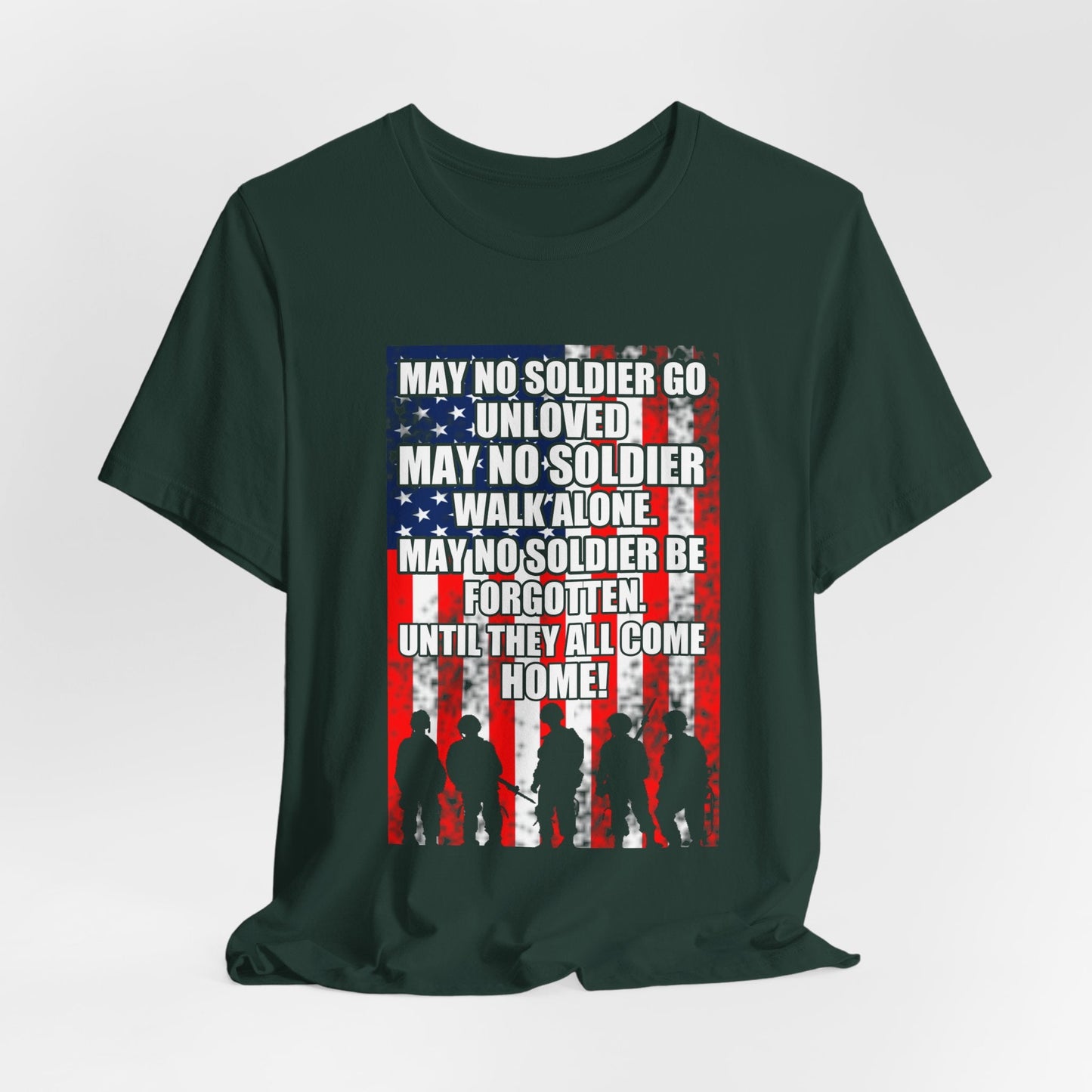Army Veteran Patriotic Graphic Design Unisex Cotton T-Shirt v49