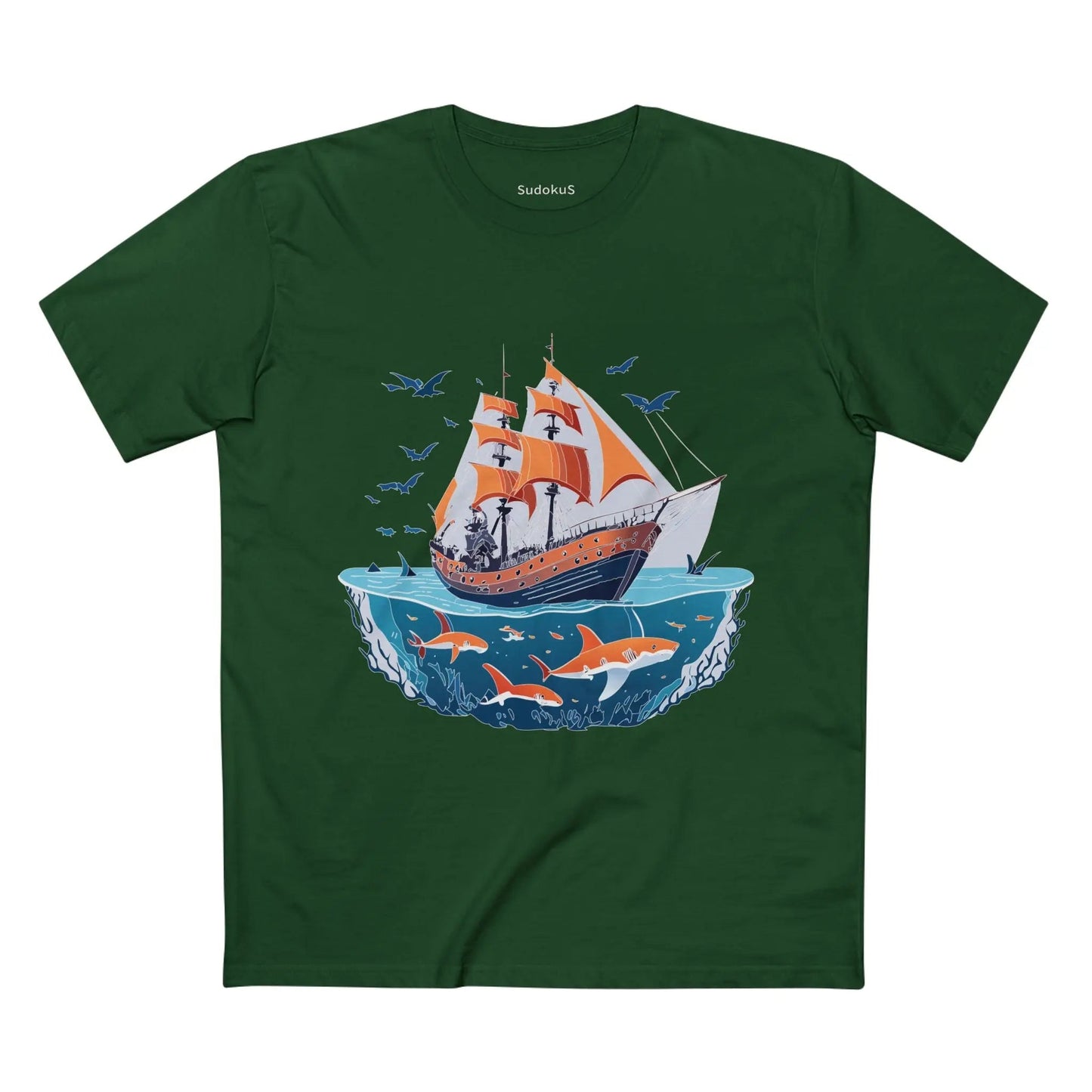 Ocean Coast Graphic Unisex 100 Cotton Staple Tee 24