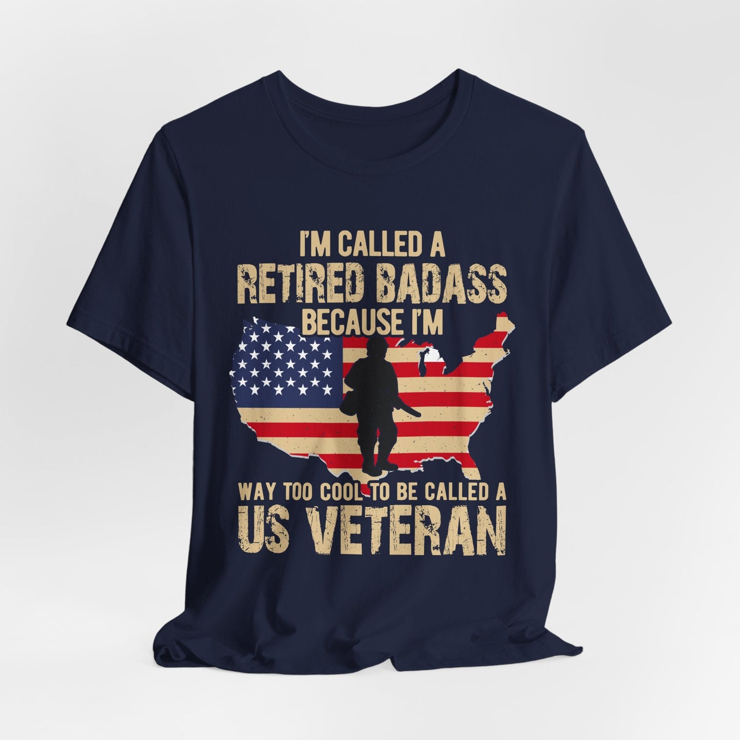 Army Veteran Patriotic Graphic Design Unisex Cotton T-Shirt v22