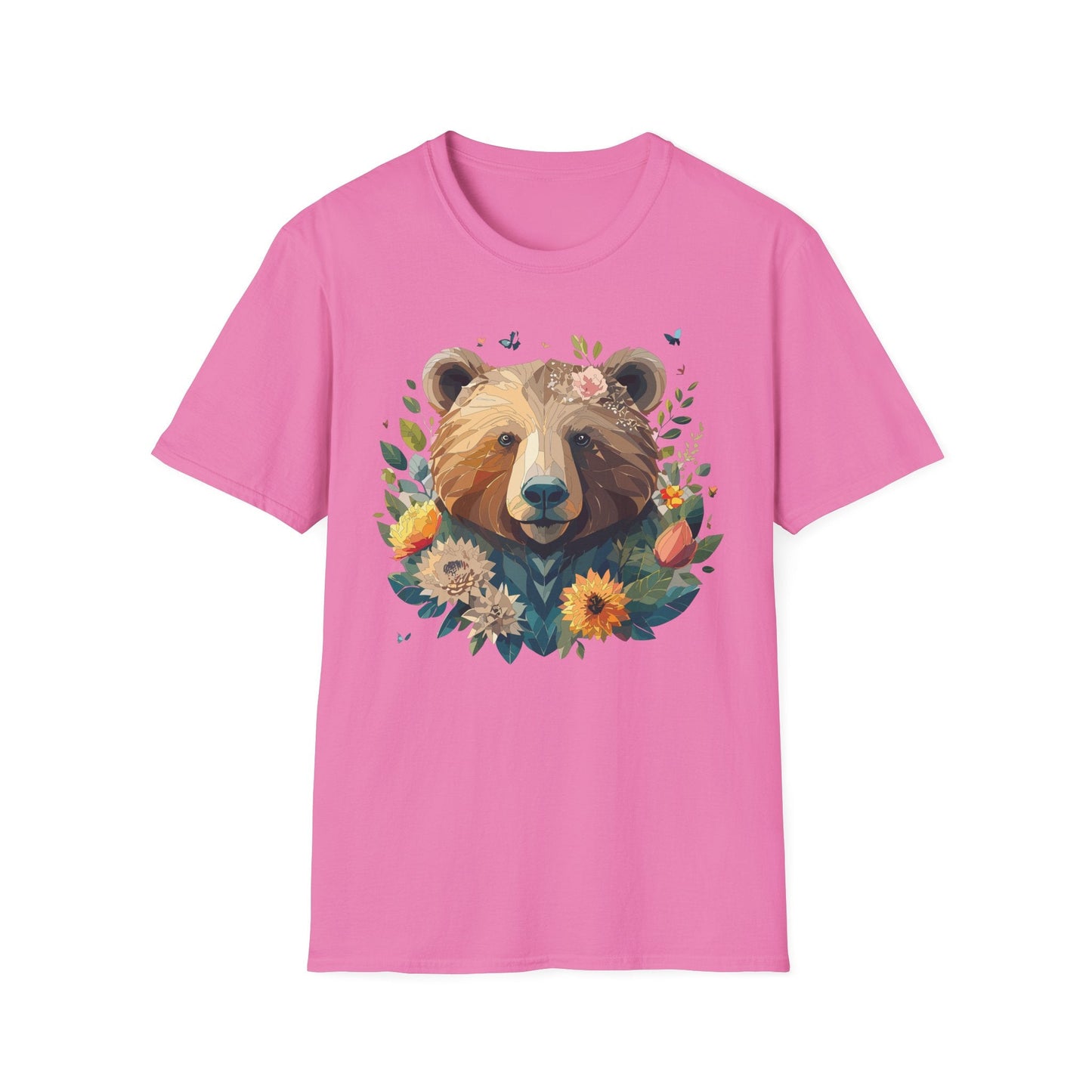 Bear T Shirt Unisex Teddy Bear Tee Gildan Softstyle 64000 100 Percent Ring Spun Cotton