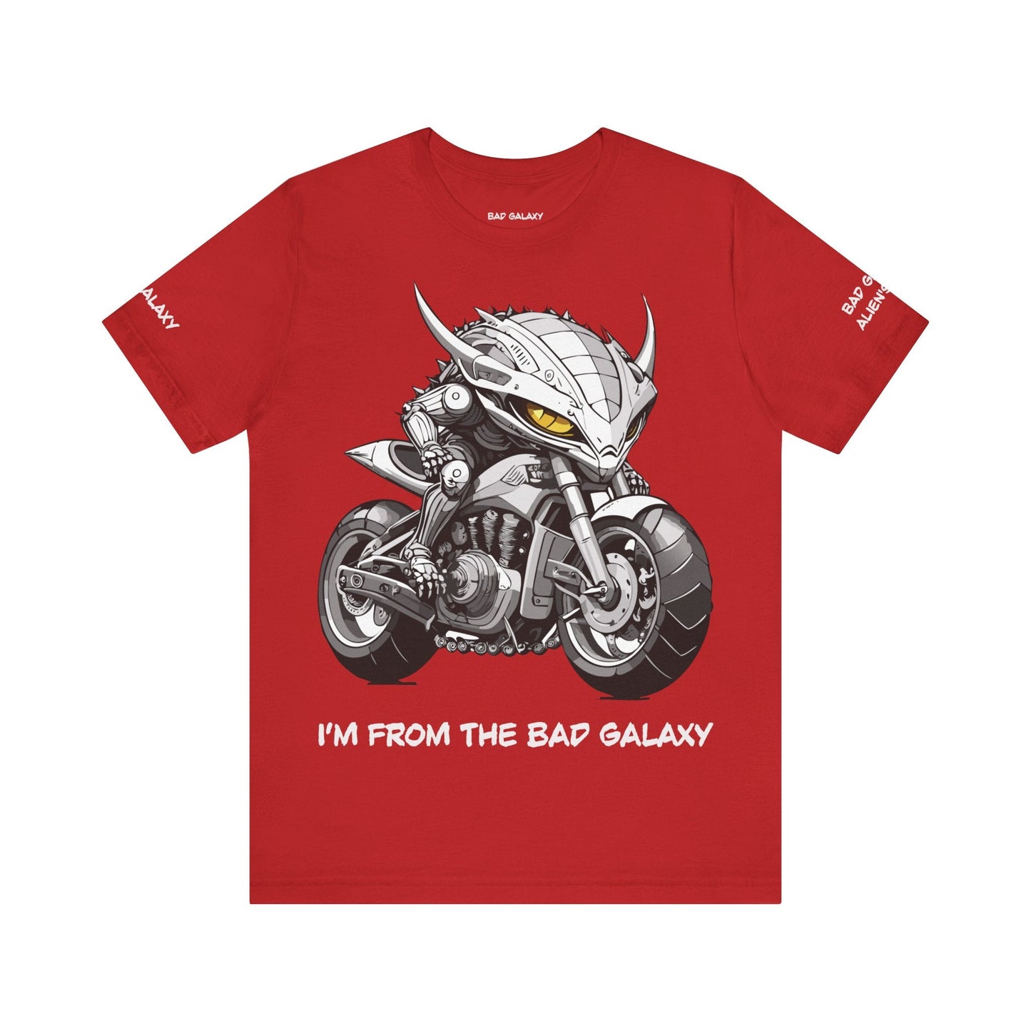 Alien Tee Shirt From Bad Galaxy 100 Percent Cotton Eco Friendly Inks Made In USA