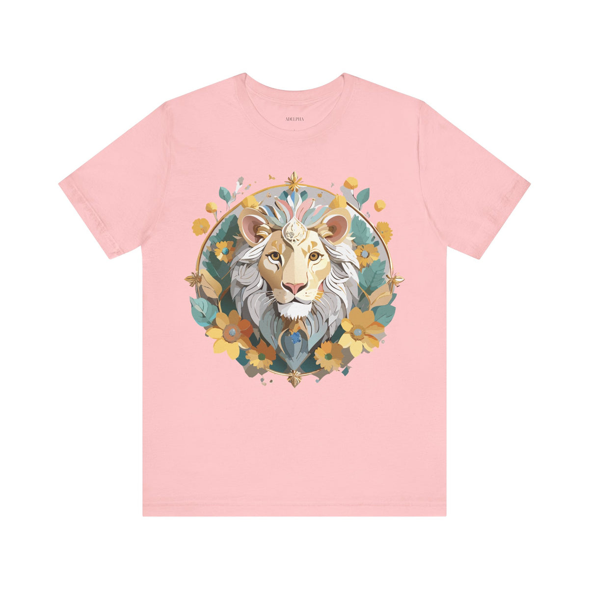 Medallion Graphic Unisex Cotton Bella+Canvas Tee with Art Design d57